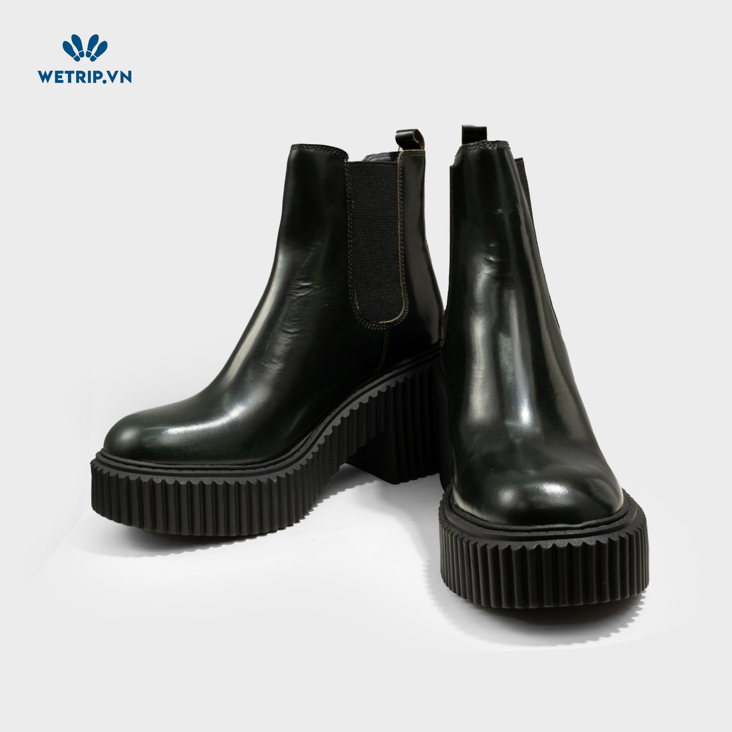 Boots Lửng Cao Gót Aldo ( xanh rêu) Mã BL-CG-ALDO-007-A