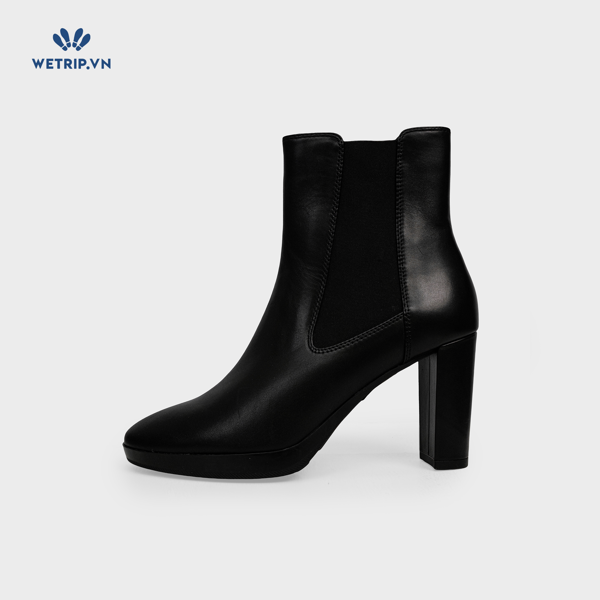 Boots Lửng Cao Gót Wetrip_Geox (đen) Mã BL-CG-GEOX-001-A