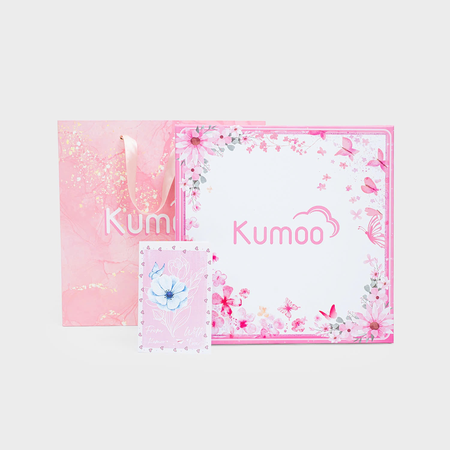 Set Quà Tặng Kumoo (Hộp, Túi Giấy, Ruy Băng, Thiệp)