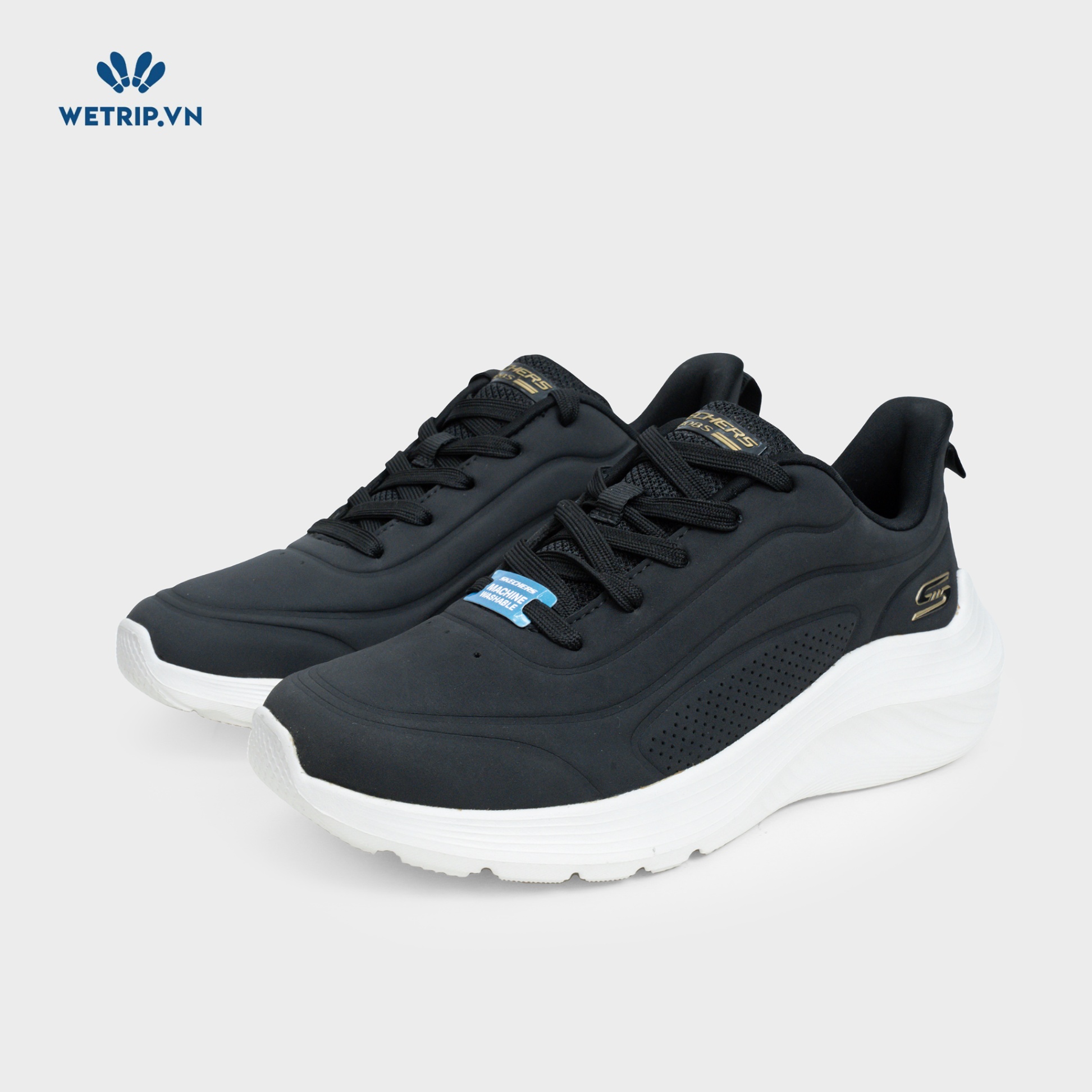 Sneakers We_SKE (Đen đế trắng) Mã SN-SKE-039-B