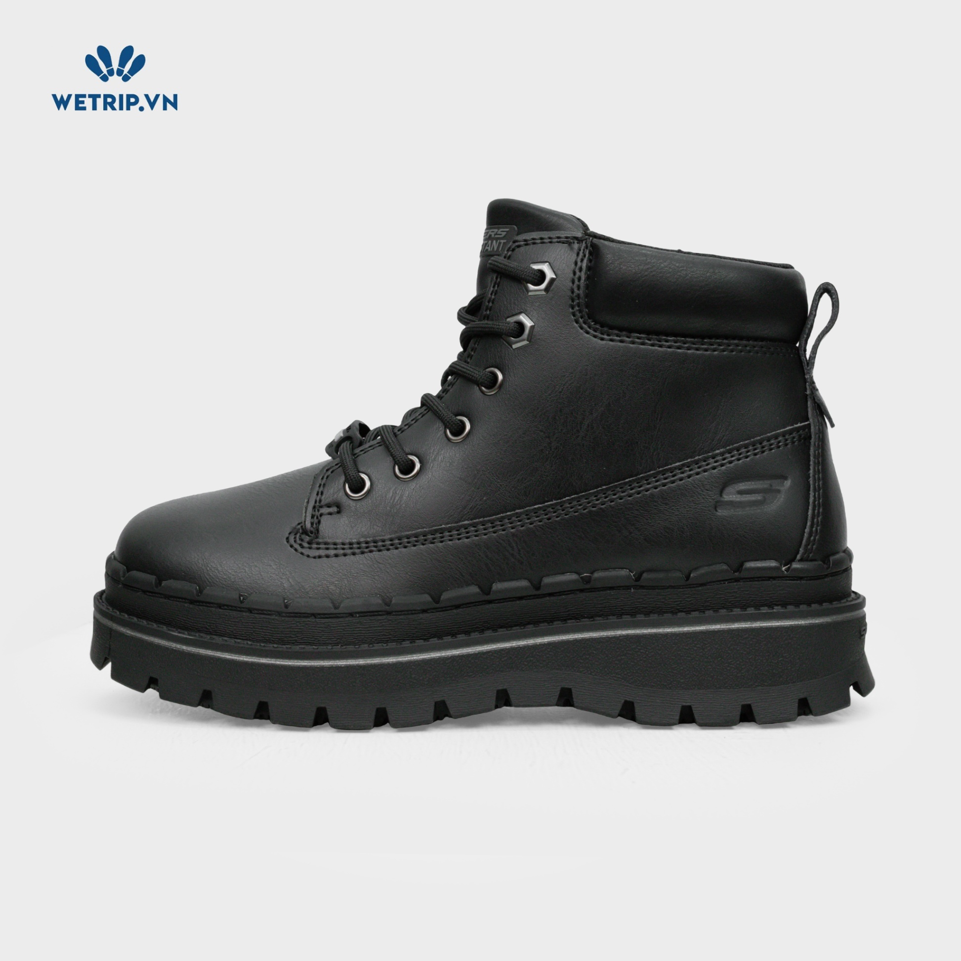 Boots Mắt Đế Bằng We_Skechers (Đen) Mã BMC-DB-SKE-008-A