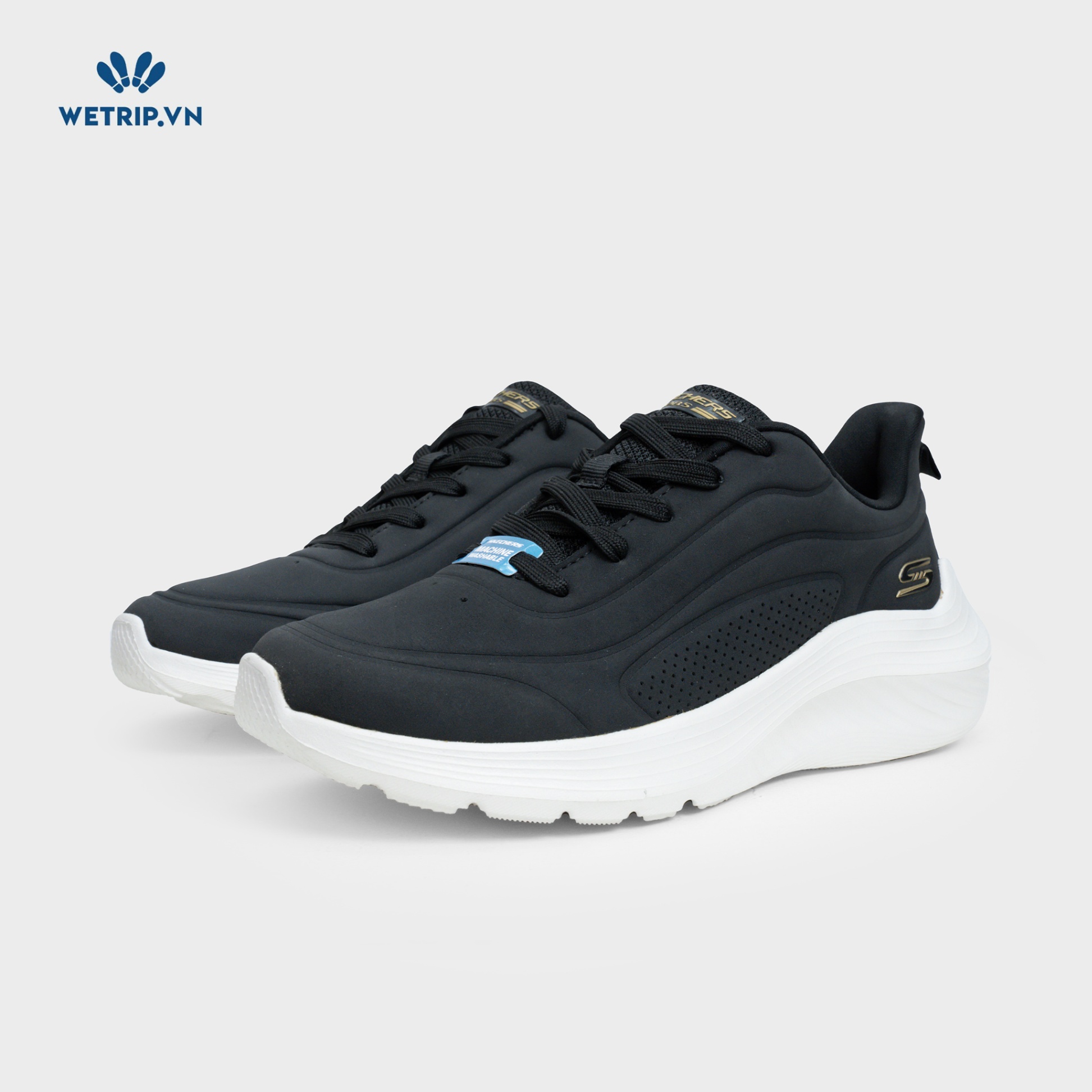 Sneakers We_SKE (Đen đế trắng) Mã SN-SKE-039-B