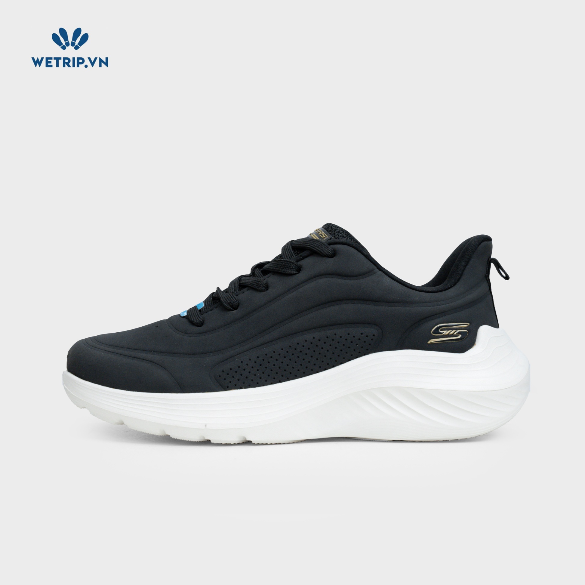 Sneakers We_SKE (Đen đế trắng) Mã SN-SKE-039-B