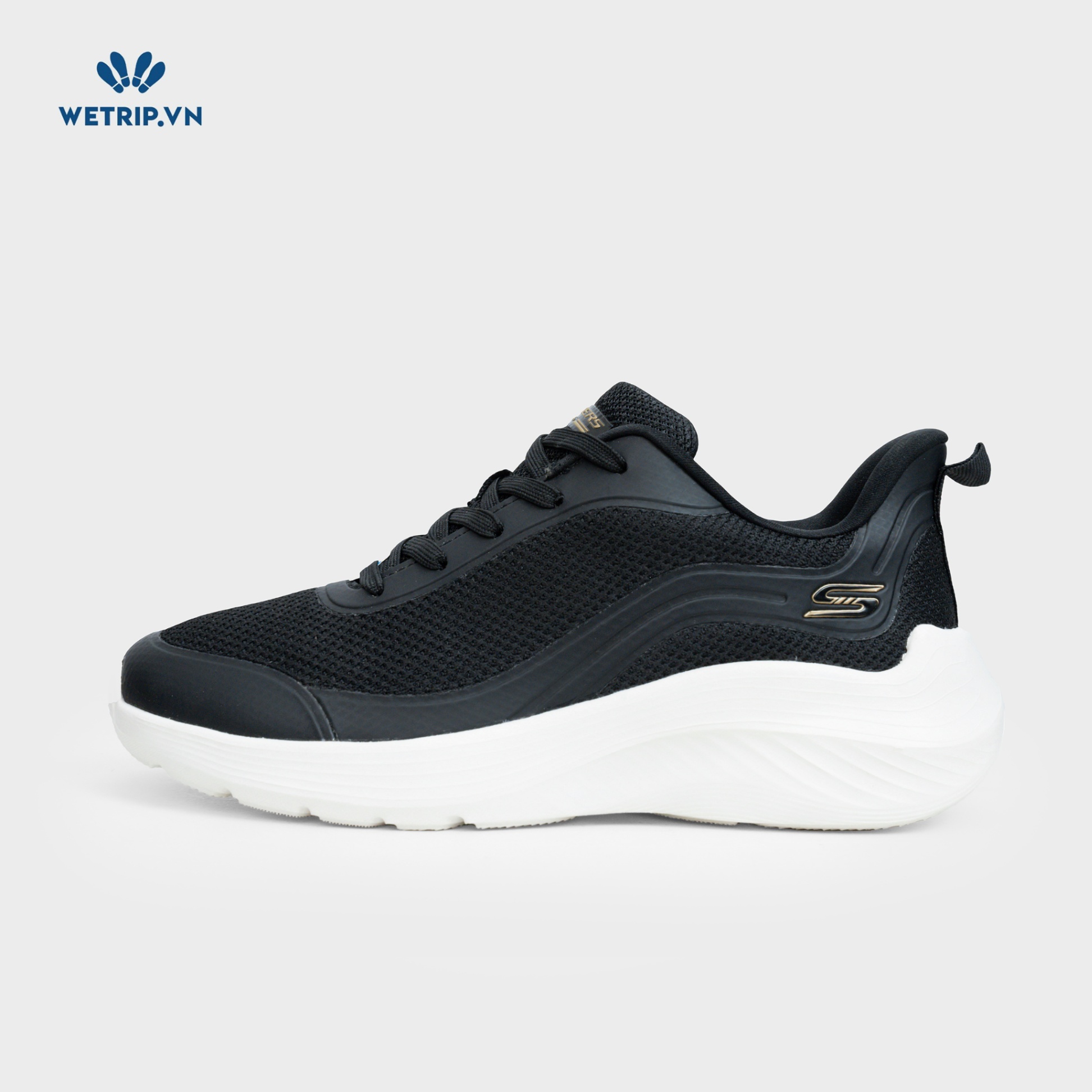 Sneakers We_SKE (Đen đế trắng) Mã SN-SKE-038-A