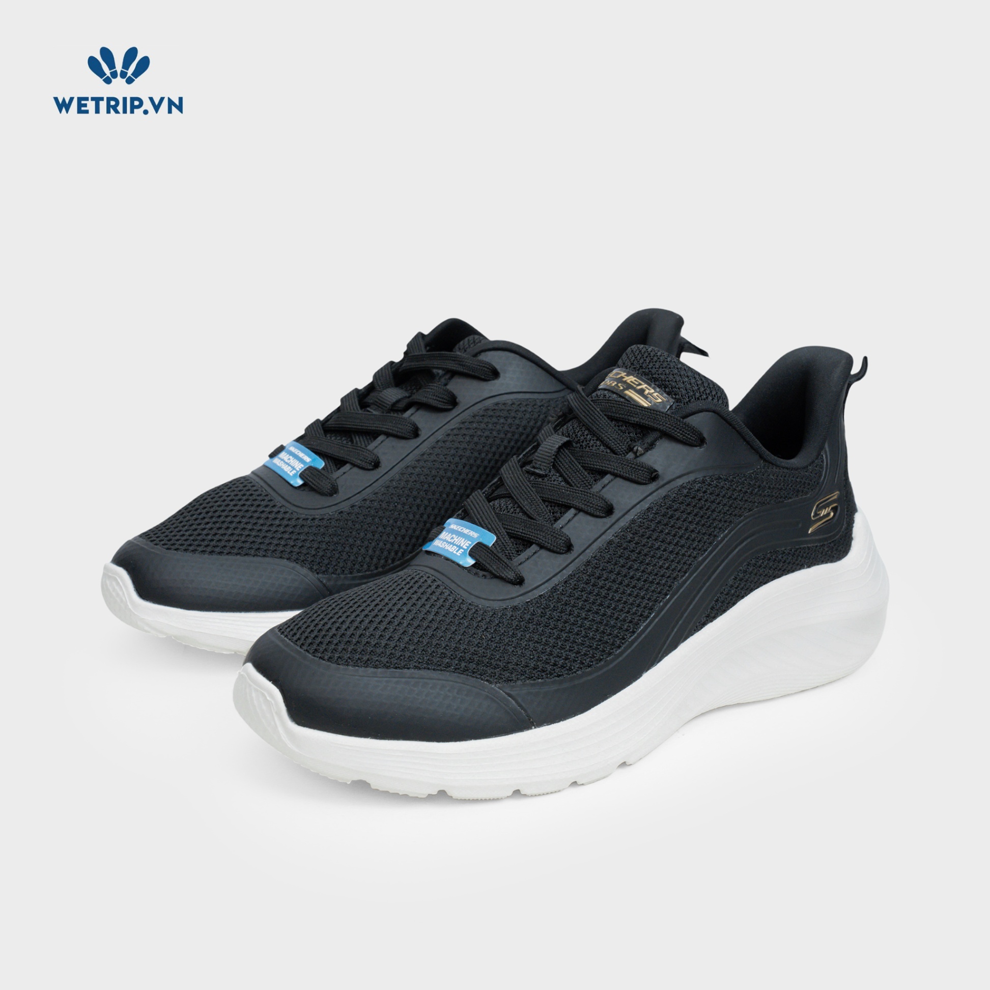 Sneakers We_SKE (Đen đế trắng) Mã SN-SKE-038-A
