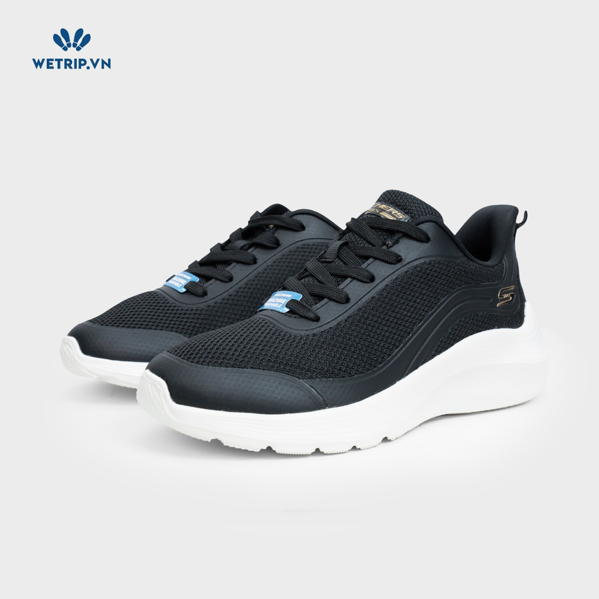 Sneakers We_SKE (Đen đế trắng) Mã SN-SKE-038-A