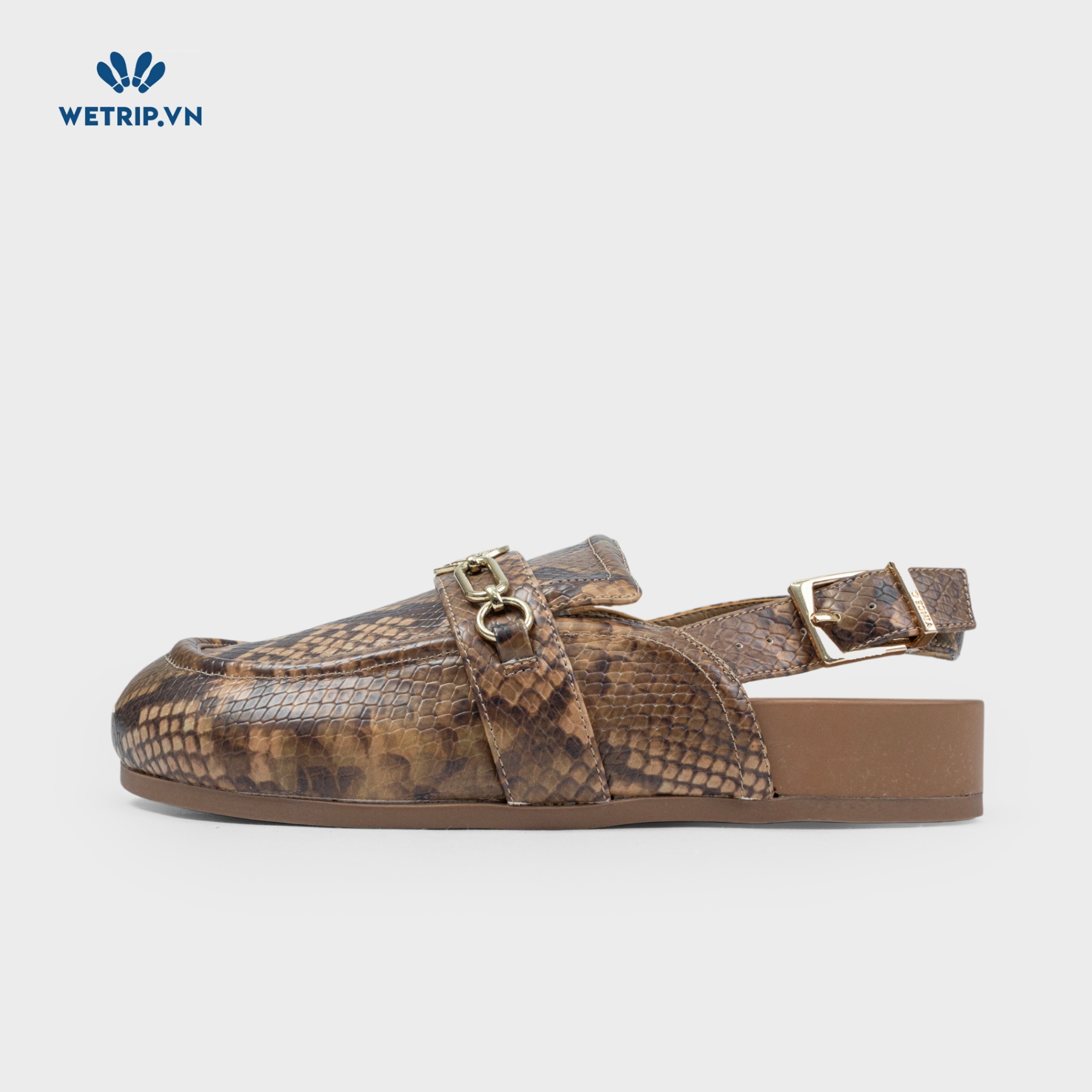 Mules Vince (nâu da rắn) Mã ML-VINC-003-A