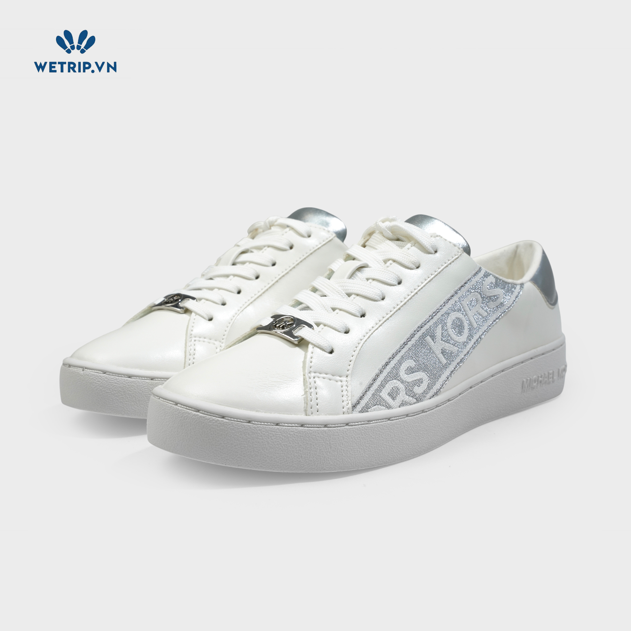 Sneakers Wetrip_MichaelKors (Trắng gót bạc) Mã SN-MK-068-A