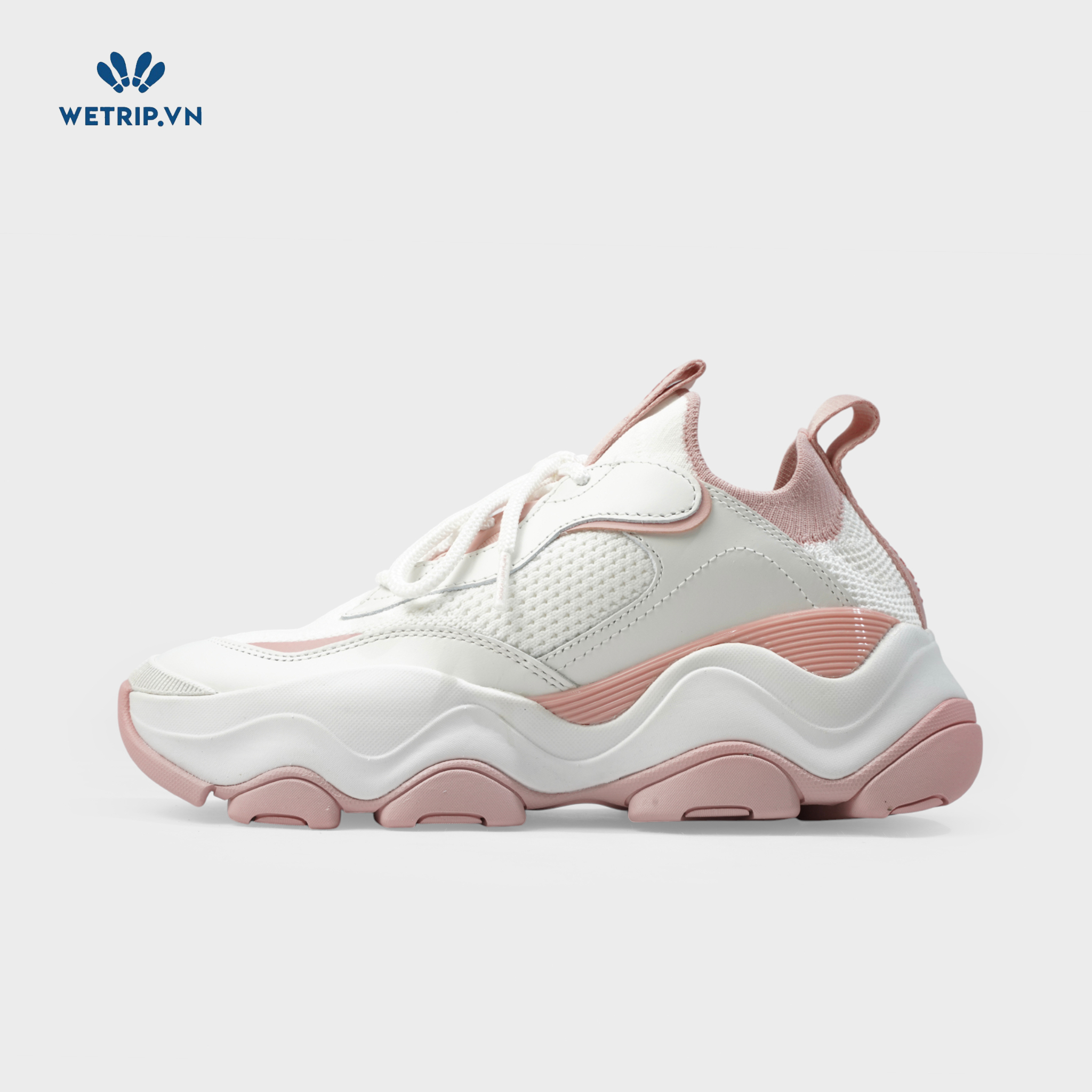 Sneakers Wetrip_MichaelKors (Trắng viền hồng) Mã SN-MK-064-C