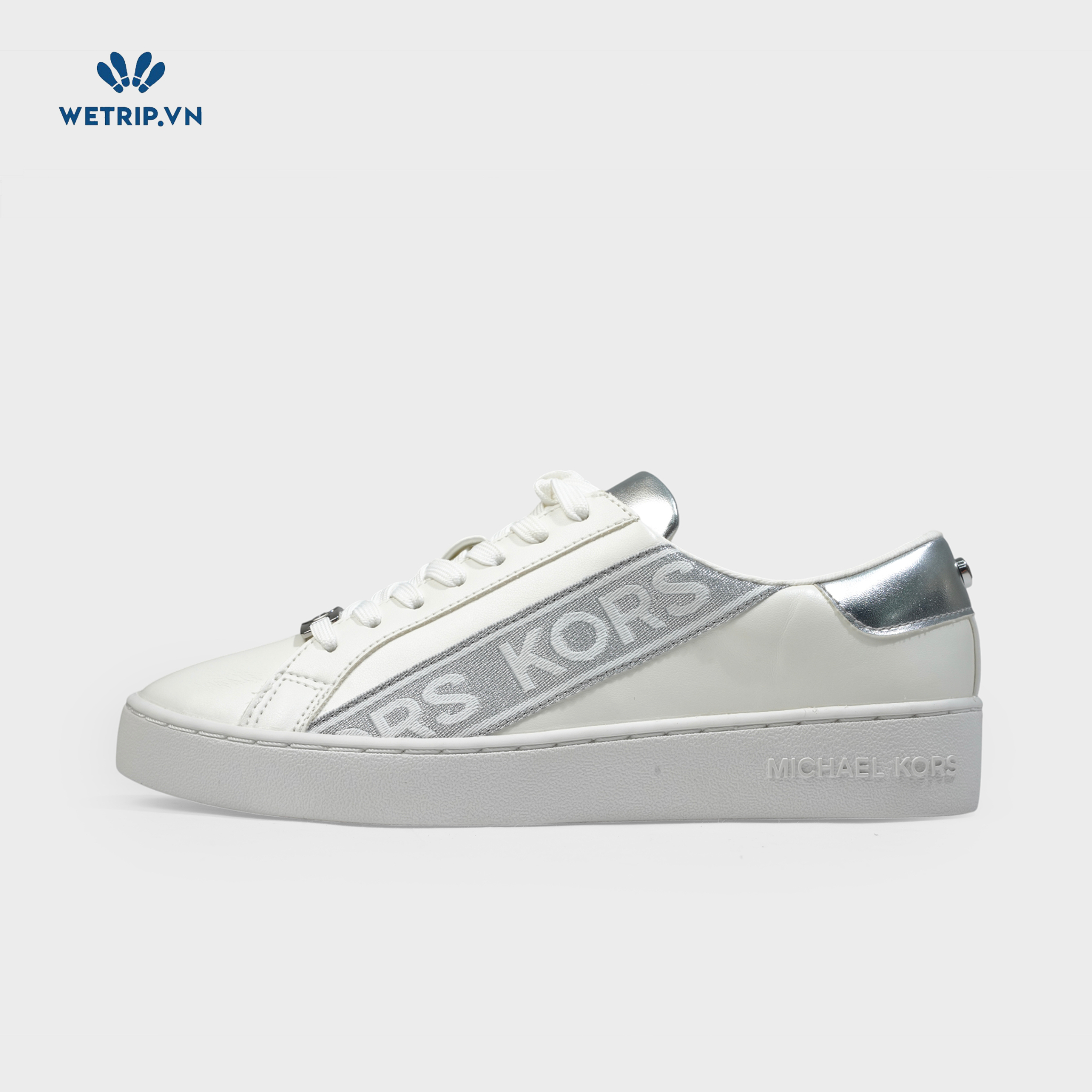 Sneakers Wetrip_MichaelKors (Trắng gót bạc) Mã SN-MK-068-A