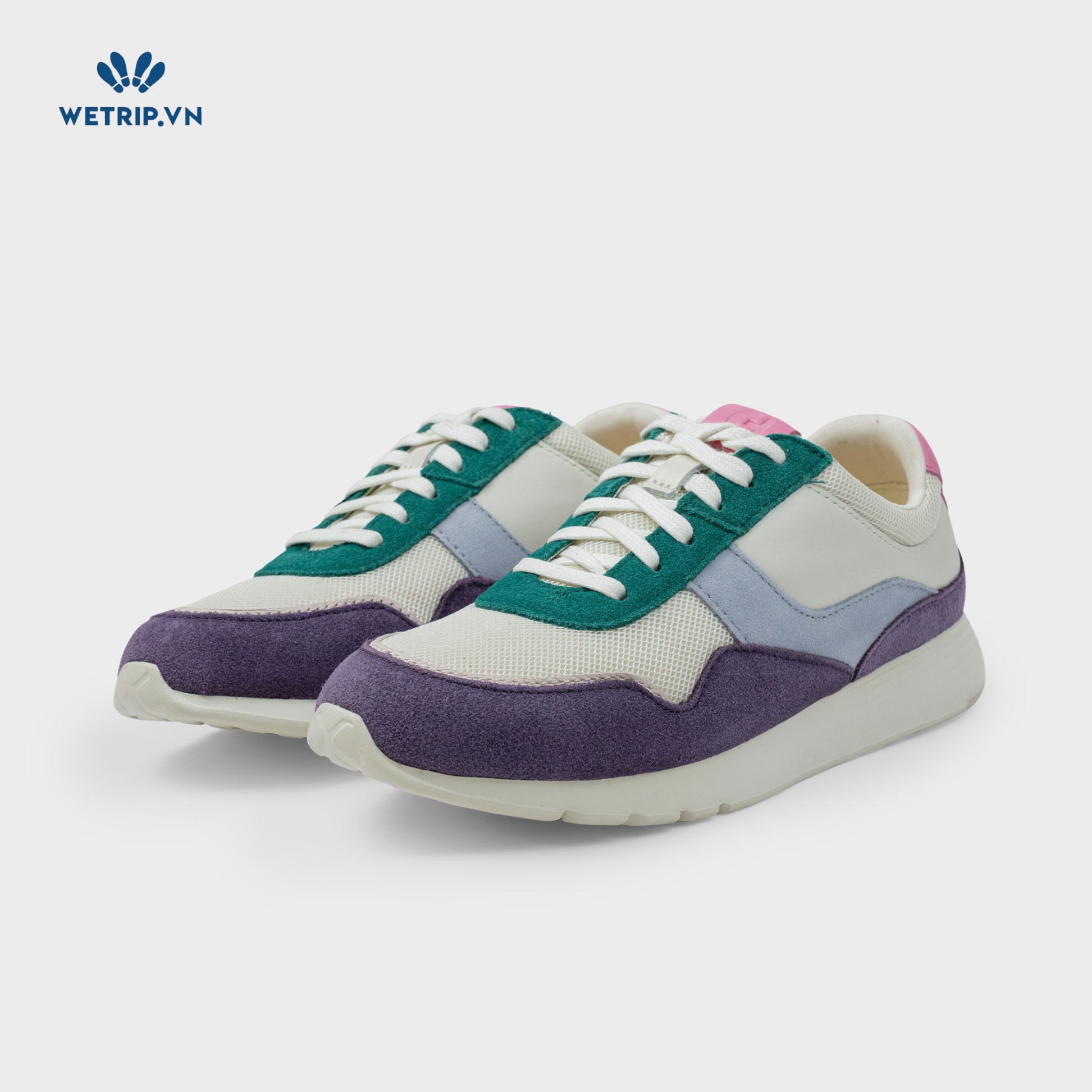 Sneakers We_ColeHaan (trắng kem mix tím-xanh) Mã SN-COHA-026-A