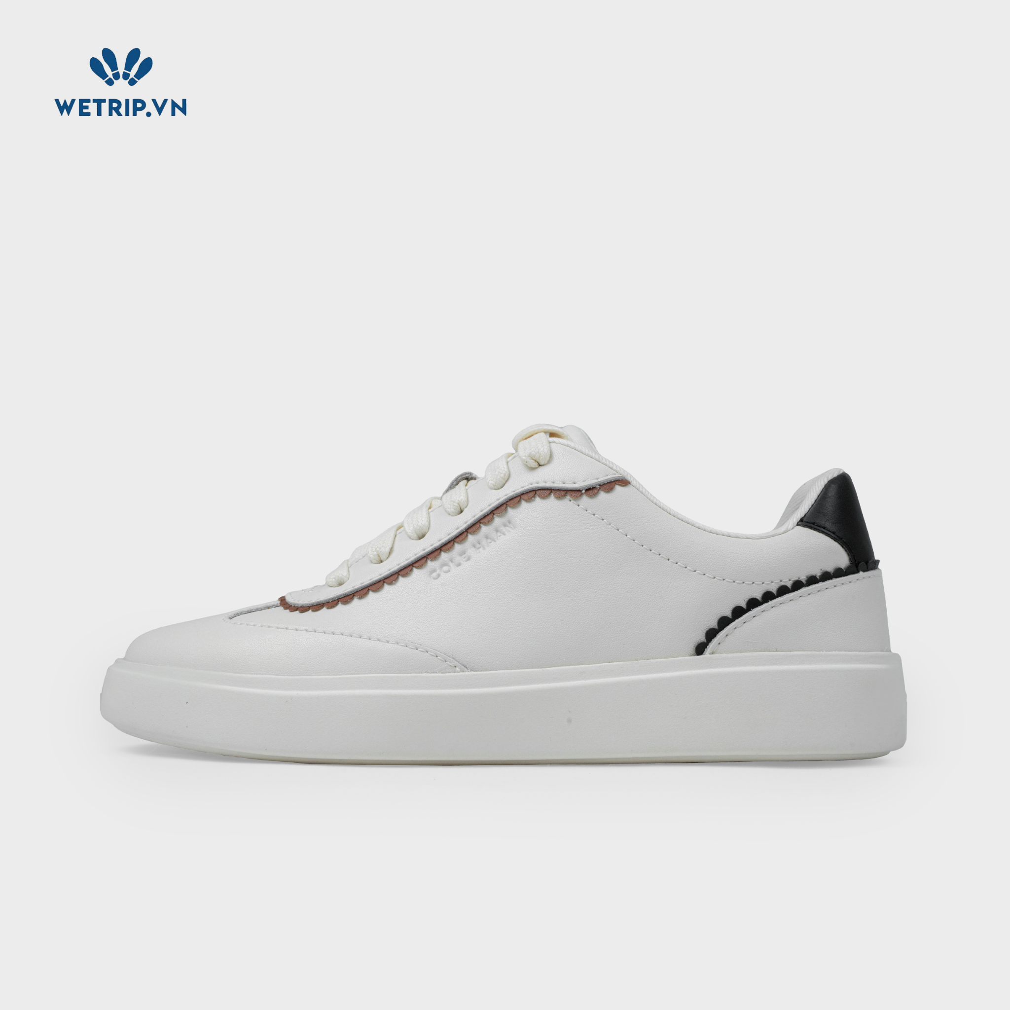 Sneakers We_ColeHaan (trắng viền nâu) Mã SN-COHA-007-A