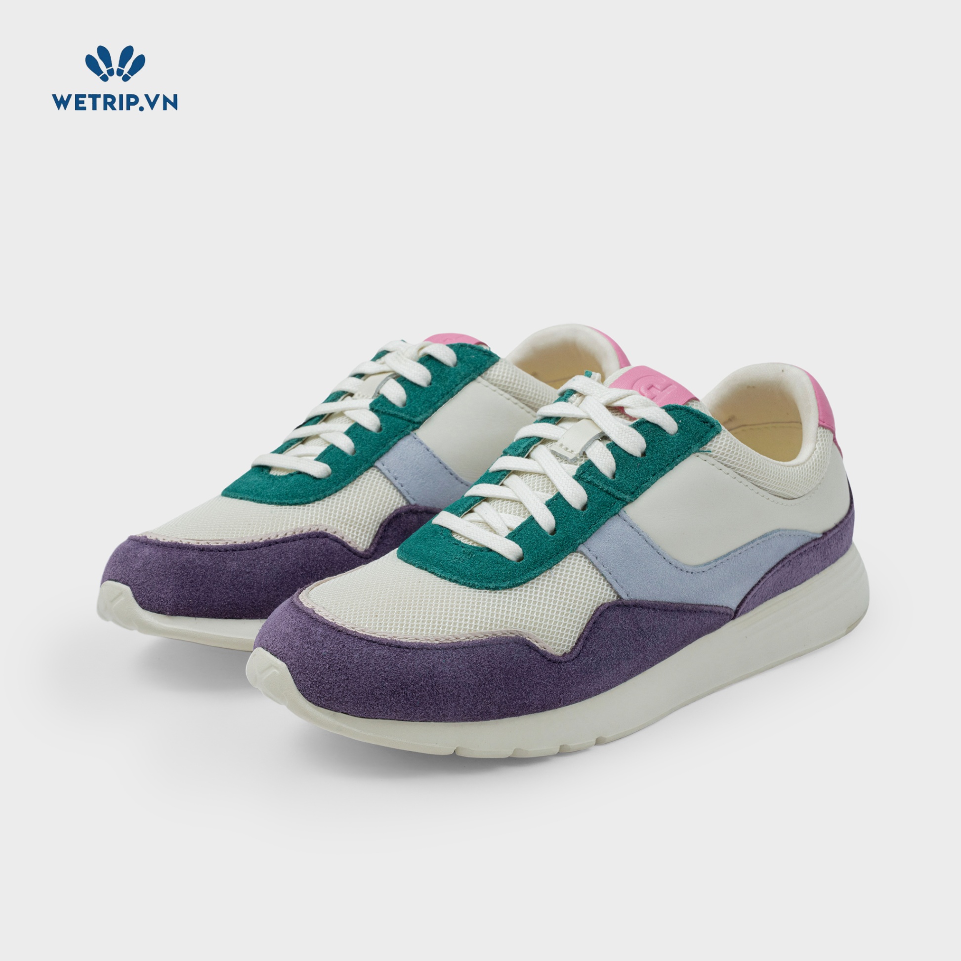 Sneakers We_ColeHaan (trắng kem mix tím-xanh) Mã SN-COHA-026-A