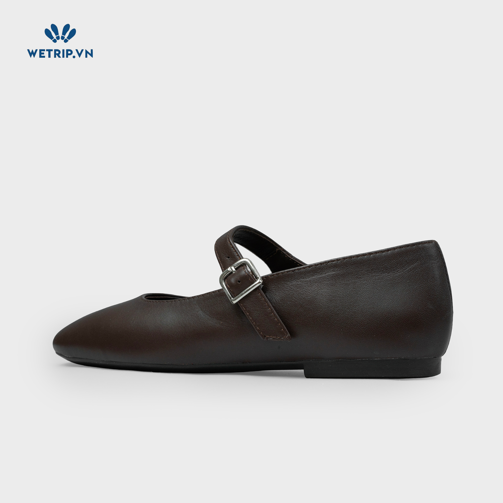 Giày Búp Bê Kumoo Flona Mary Jane Ballet (Nâu) Mã BB-KUMO-005-F