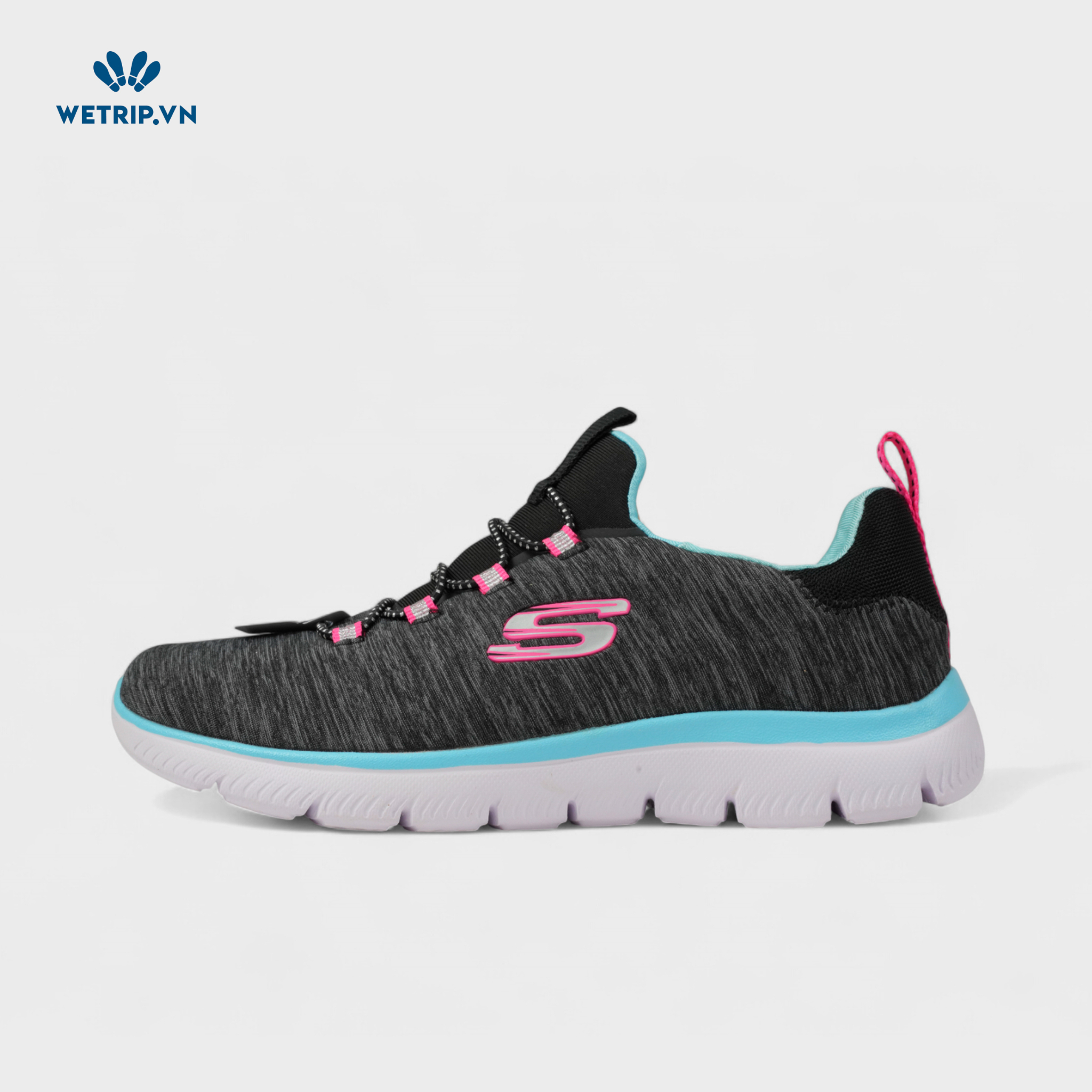 Sneakers We_Skechers (Đen Xám Đậm) Mã SN-SKE-059-A