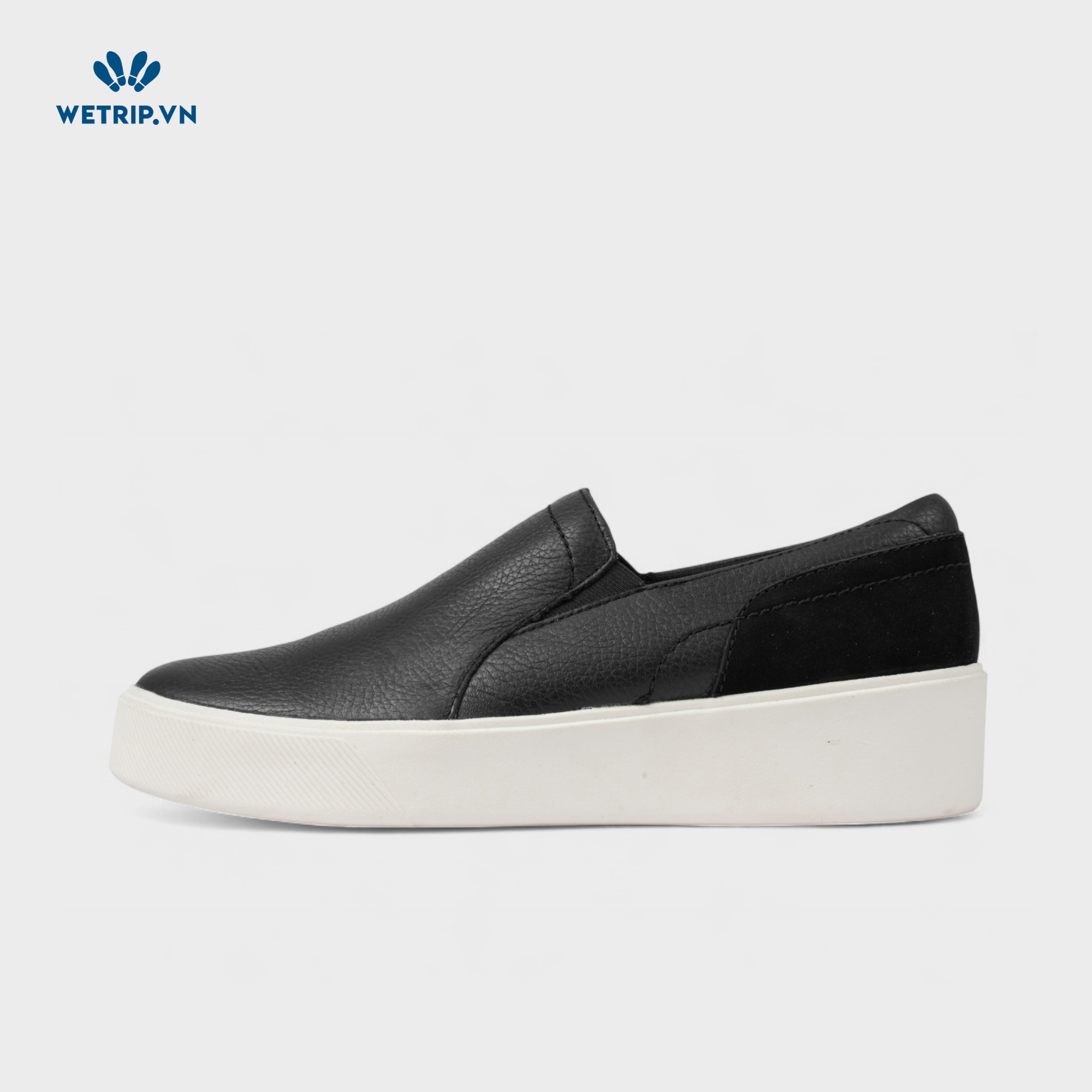 Slipon Naturalizer (Đen Đế Trắng) Mã SLO-NL-020-A