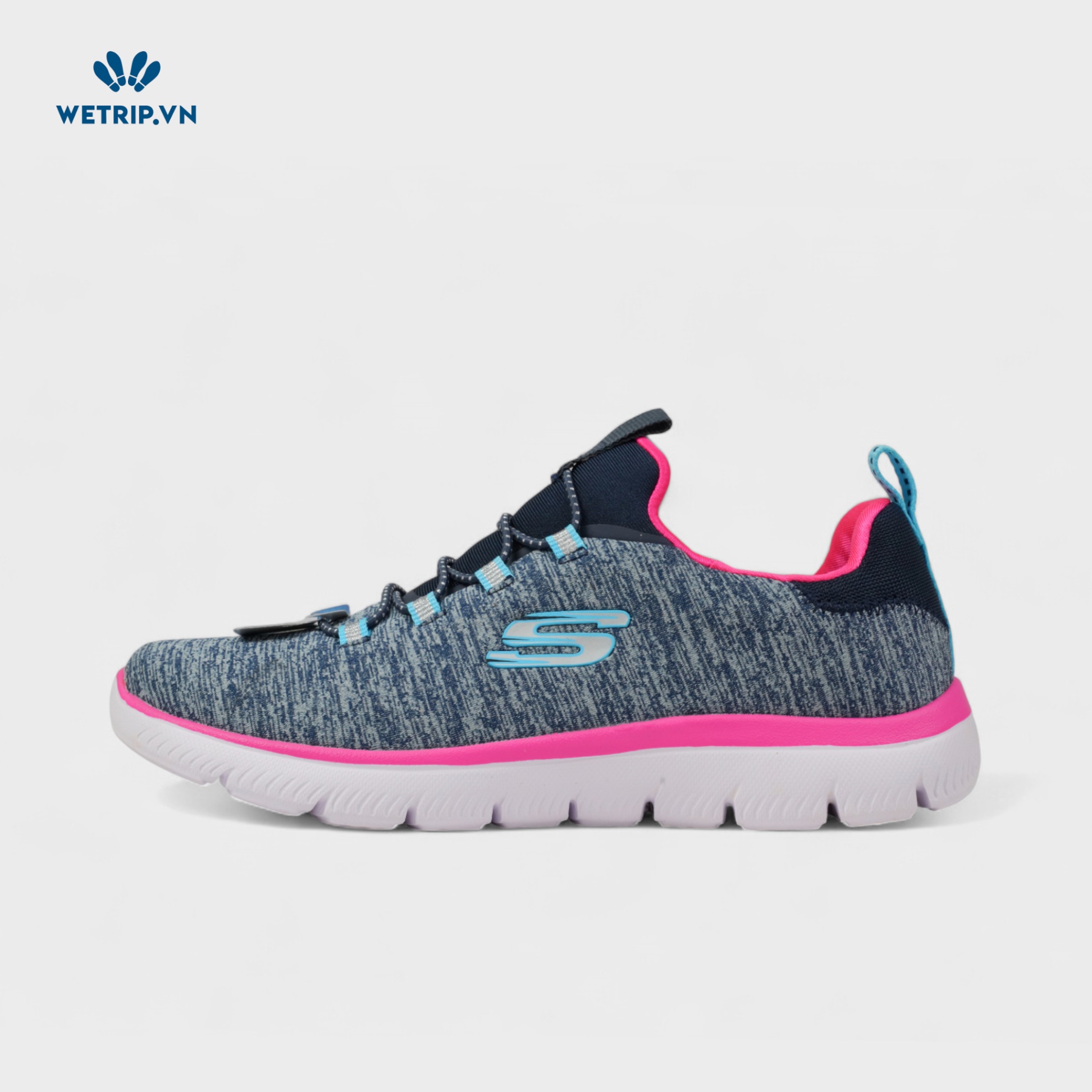 Sneakers We_Skechers (Đen Xám Nhạt) Mã SN-SKE-059-B