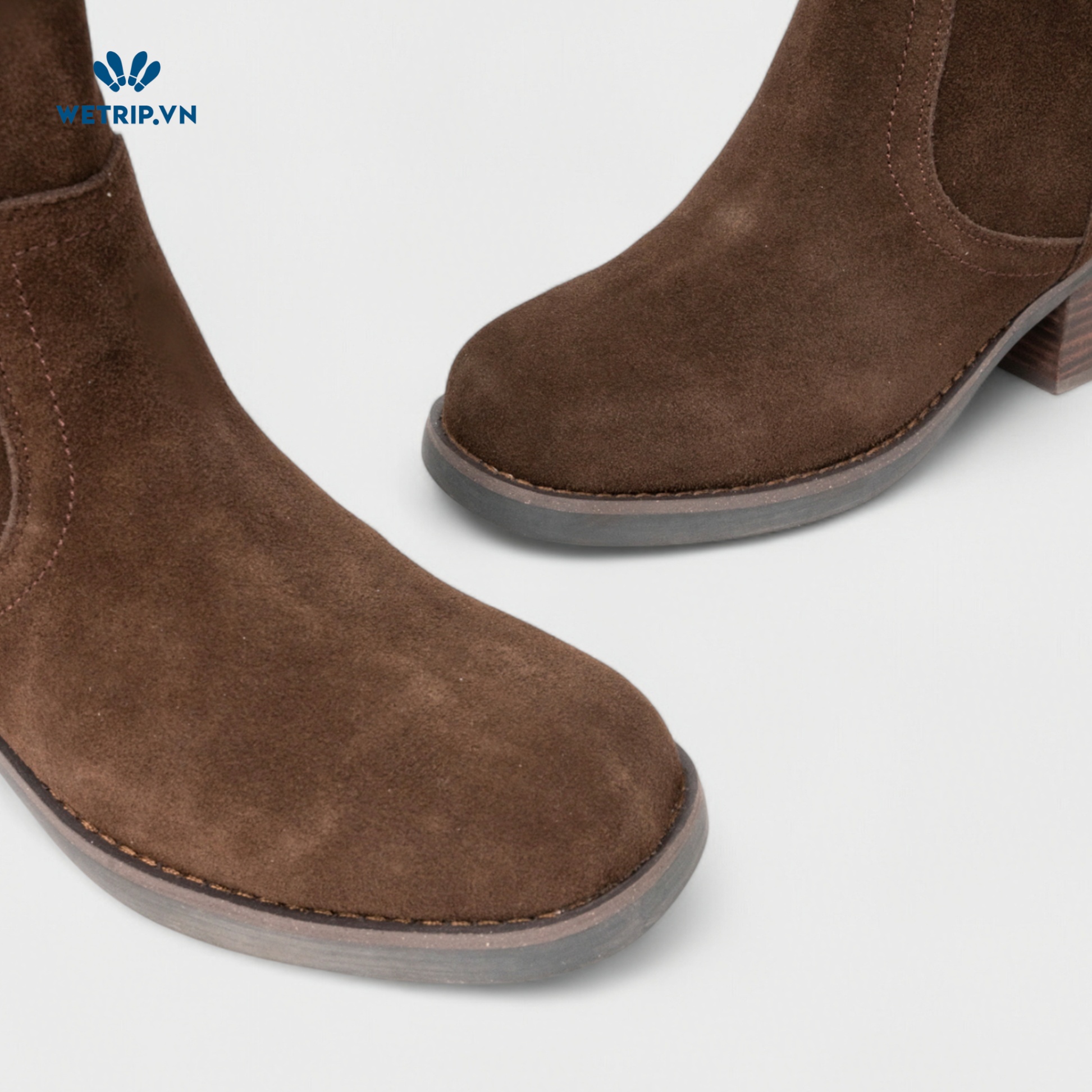 Boots Lửng Cao Gót Blondo (nâu gạch) (Da thật - chống nước) Mã BL-CG-BLD-004-A