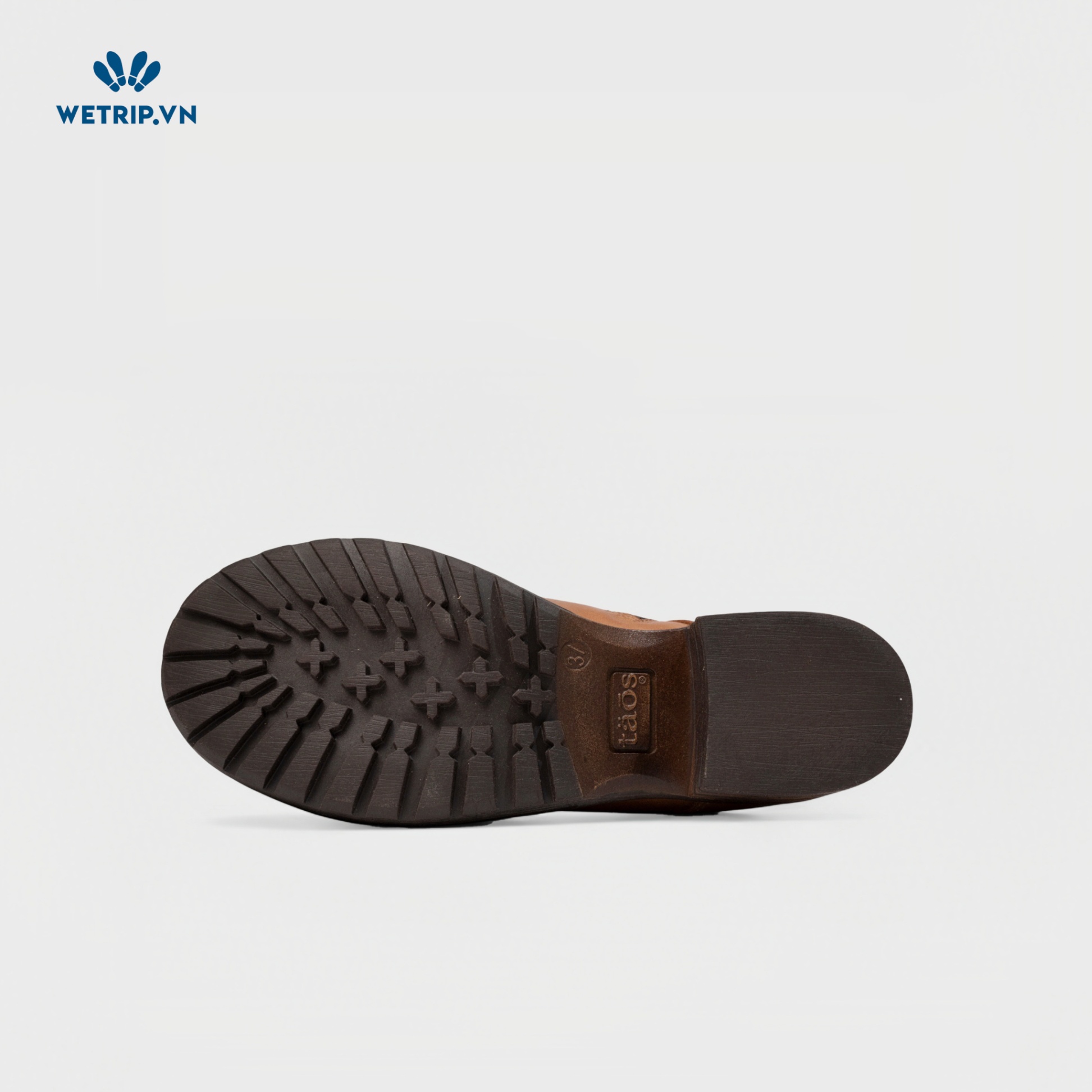 Boots Lửng Cao Gót TAOS (nâu) (da thật) Mã BL-CG-TAO-001-A