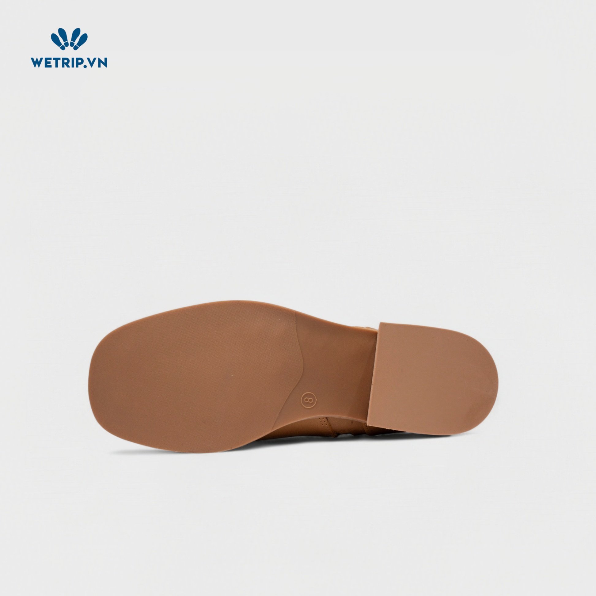 Boots Lửng Cao Gót TAOS (nâu) (da thật) Mã BL-CG-TAO-001-A