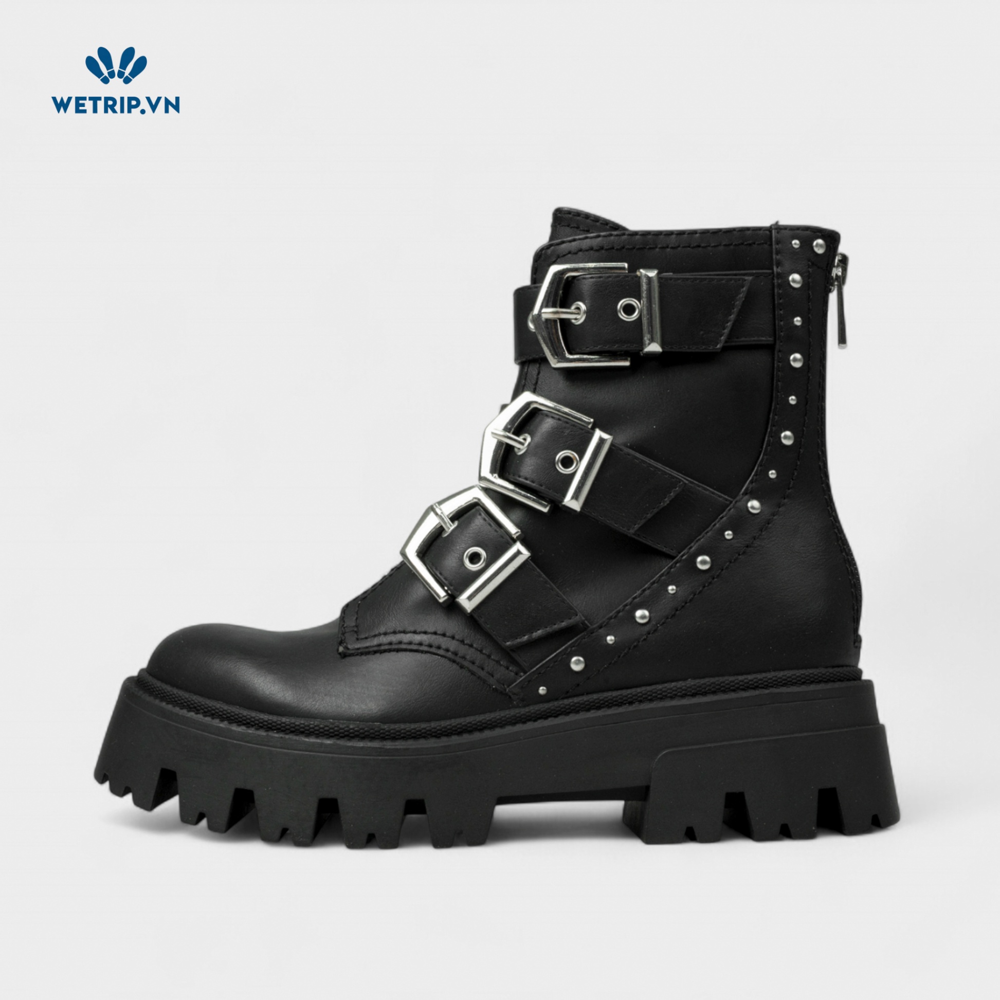 Boots Lửng Đế Bằng Stradivariuss (đen) Mã BL-DB-SDR-001-A