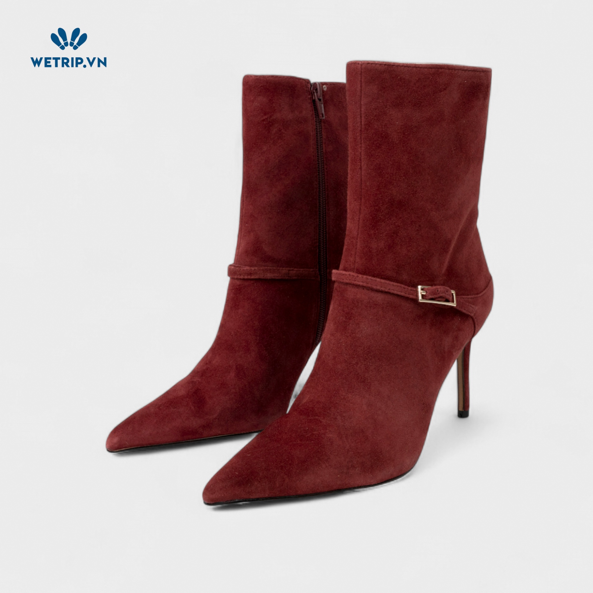 Boots Lửng Cao Gót ALDO (đỏ) Mã BL-CG-ALDO-012-A