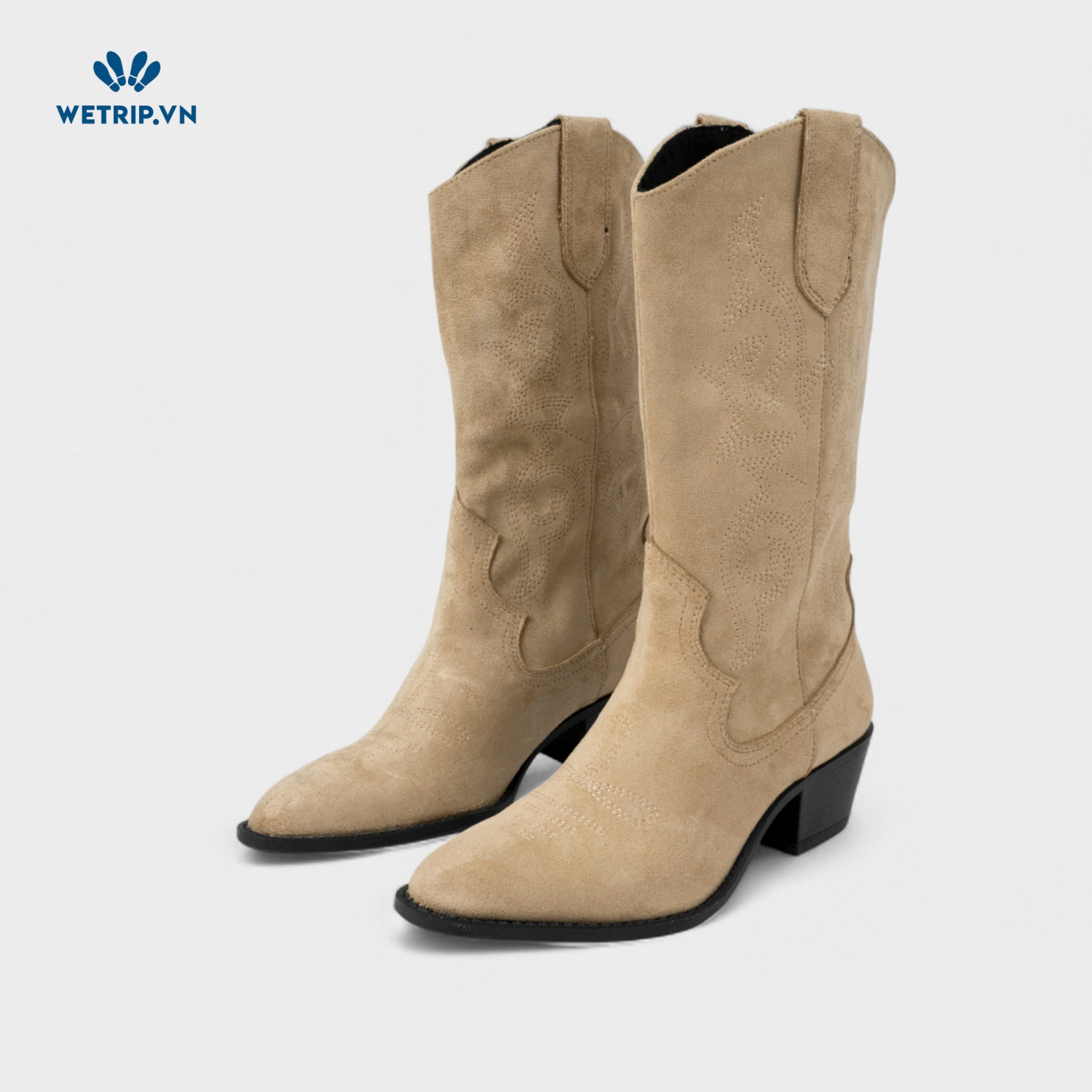 Boots Lửng Cao Gót Pull&Bear (nâu vàng) Mã BL-CG-PB-002-A