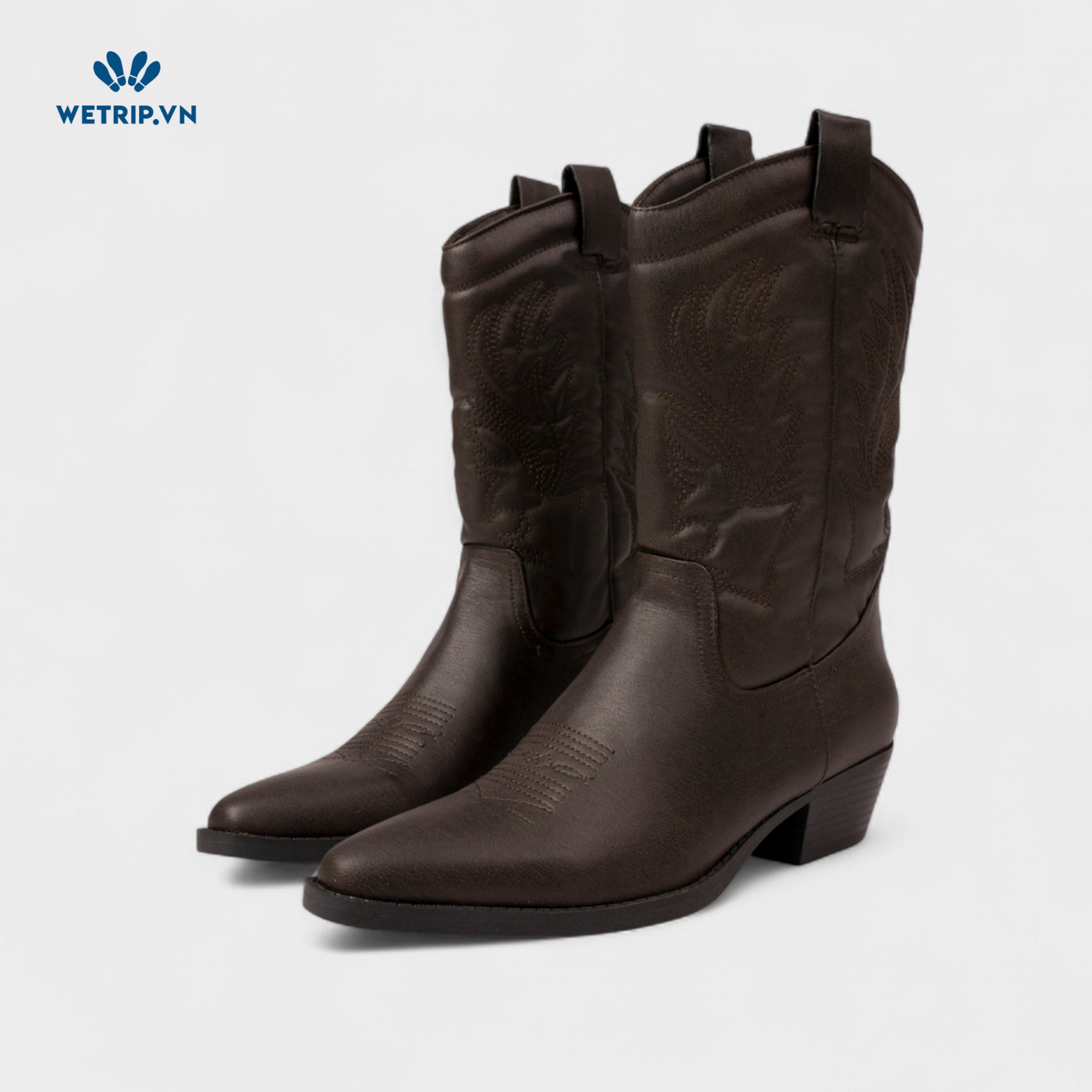 Boots Lửng Cao Gót Lefties (Nâu) Mã BL-CG-LEFT-004-B