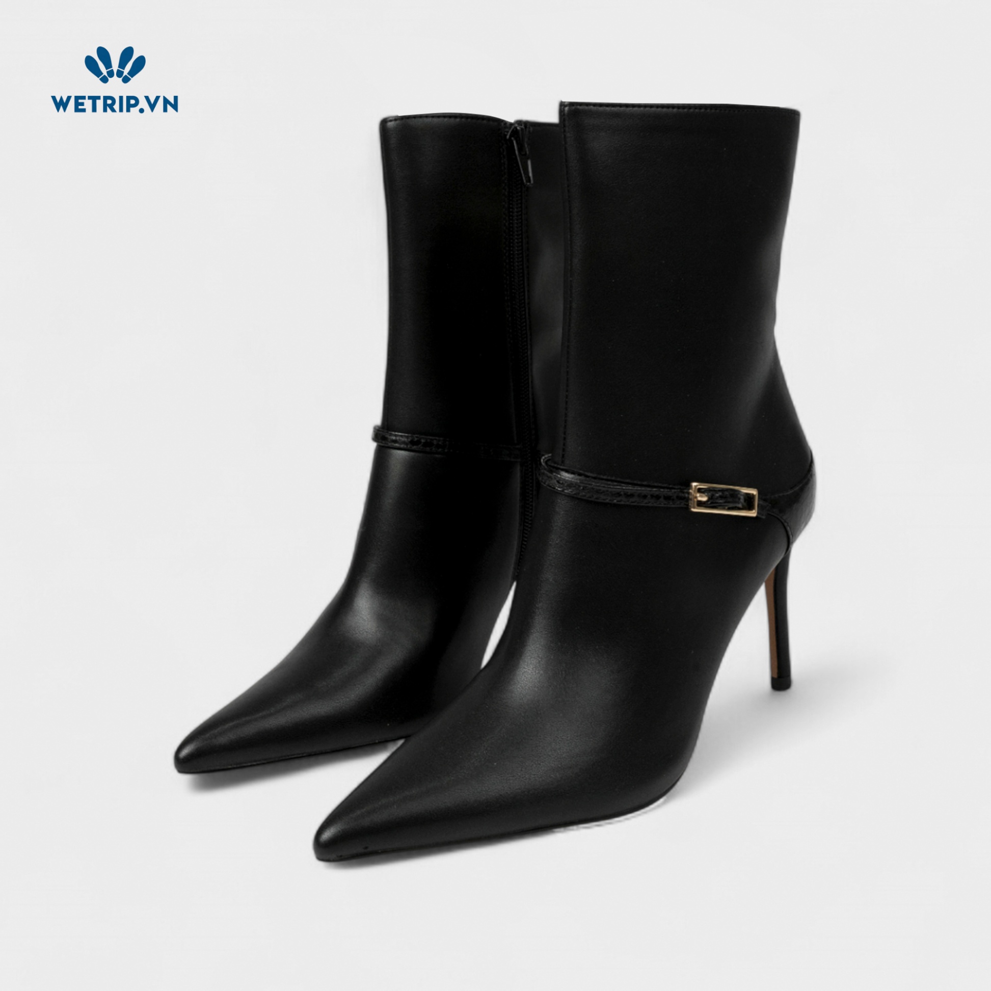 Boots Lửng Cao Gót ALDO (đen) Mã BL-CG-ALDO-012-B