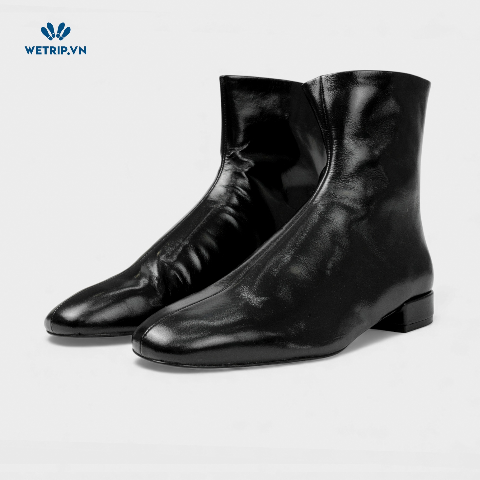 Boots Lửng Đế Bằng MANGO (đen) Mã BL-DB-MNG-003-A