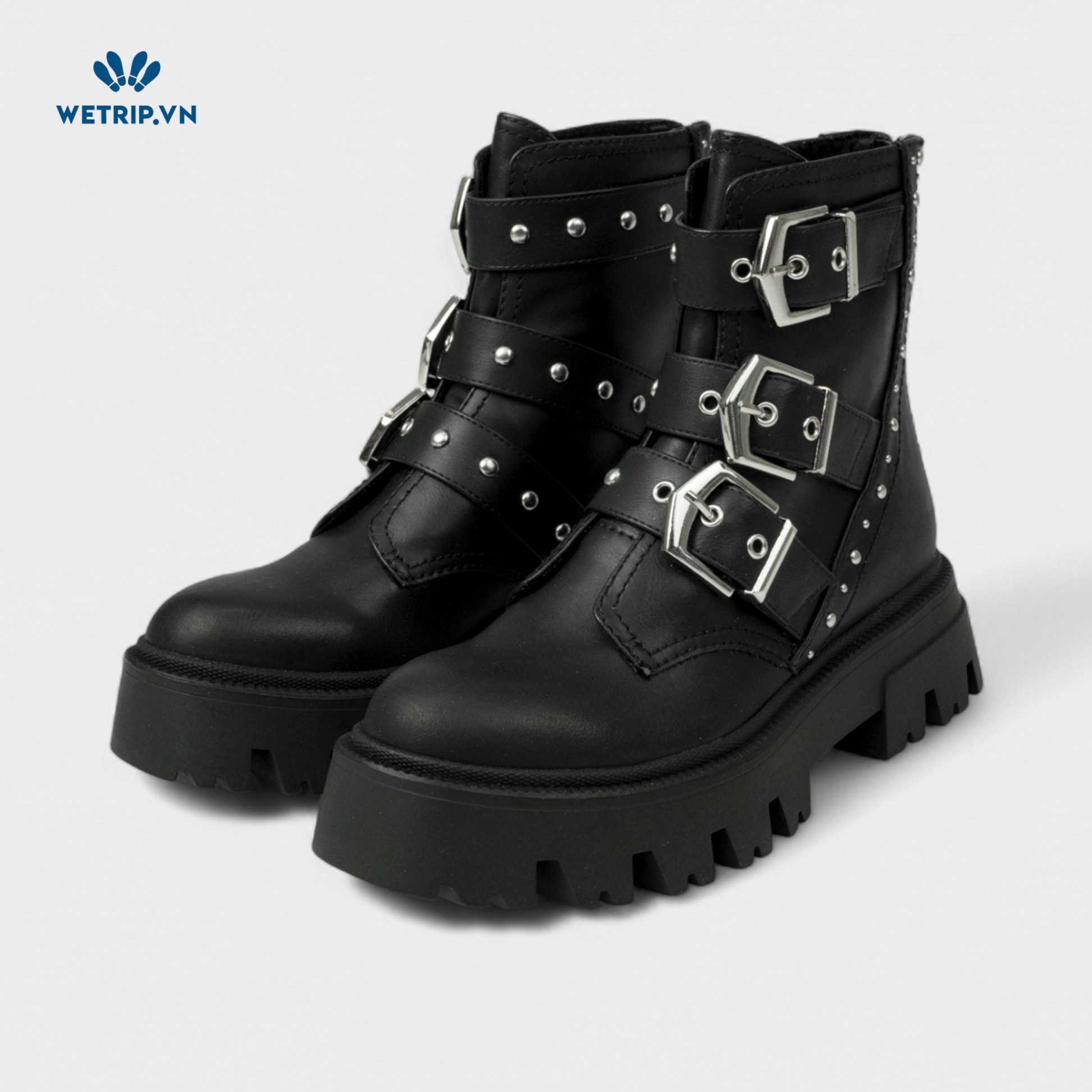 Boots Lửng Đế Bằng Stradivariuss (đen) Mã BL-DB-SDR-001-A