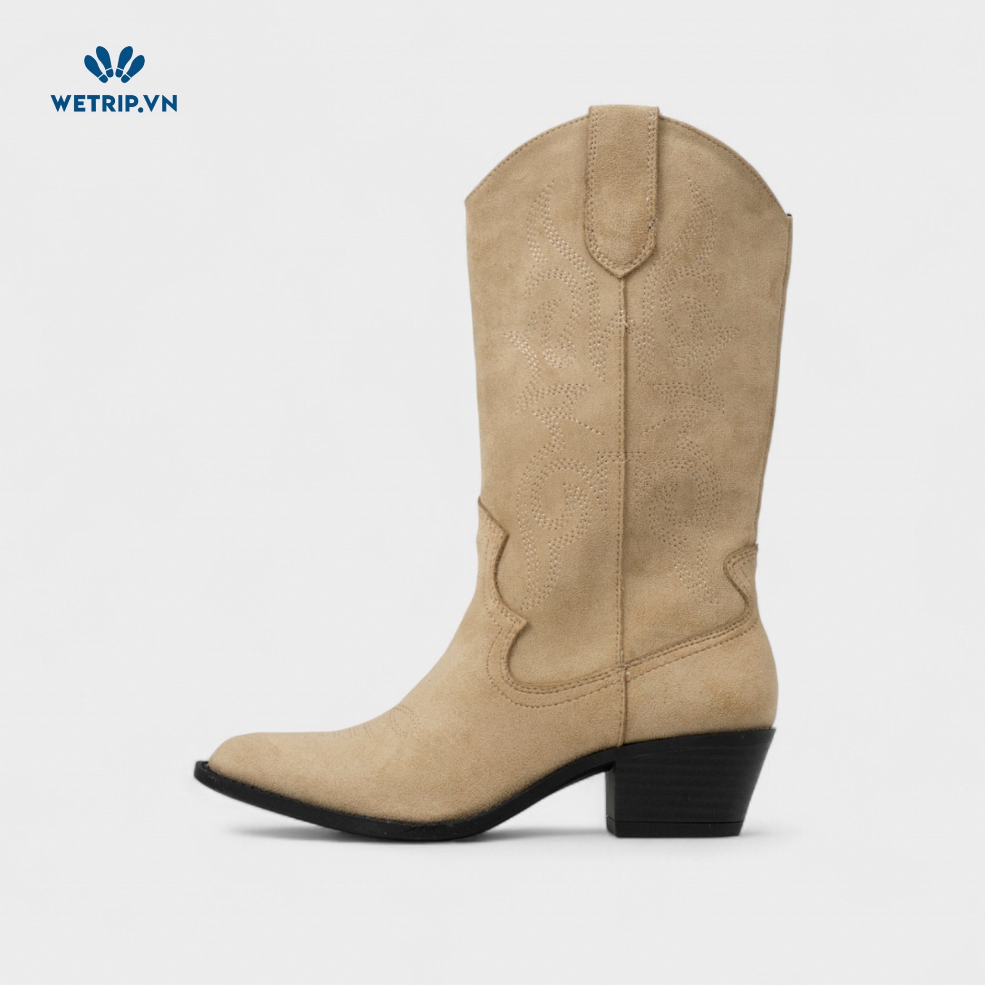 Boots Lửng Cao Gót Pull&Bear (nâu vàng) Mã BL-CG-PB-002-A