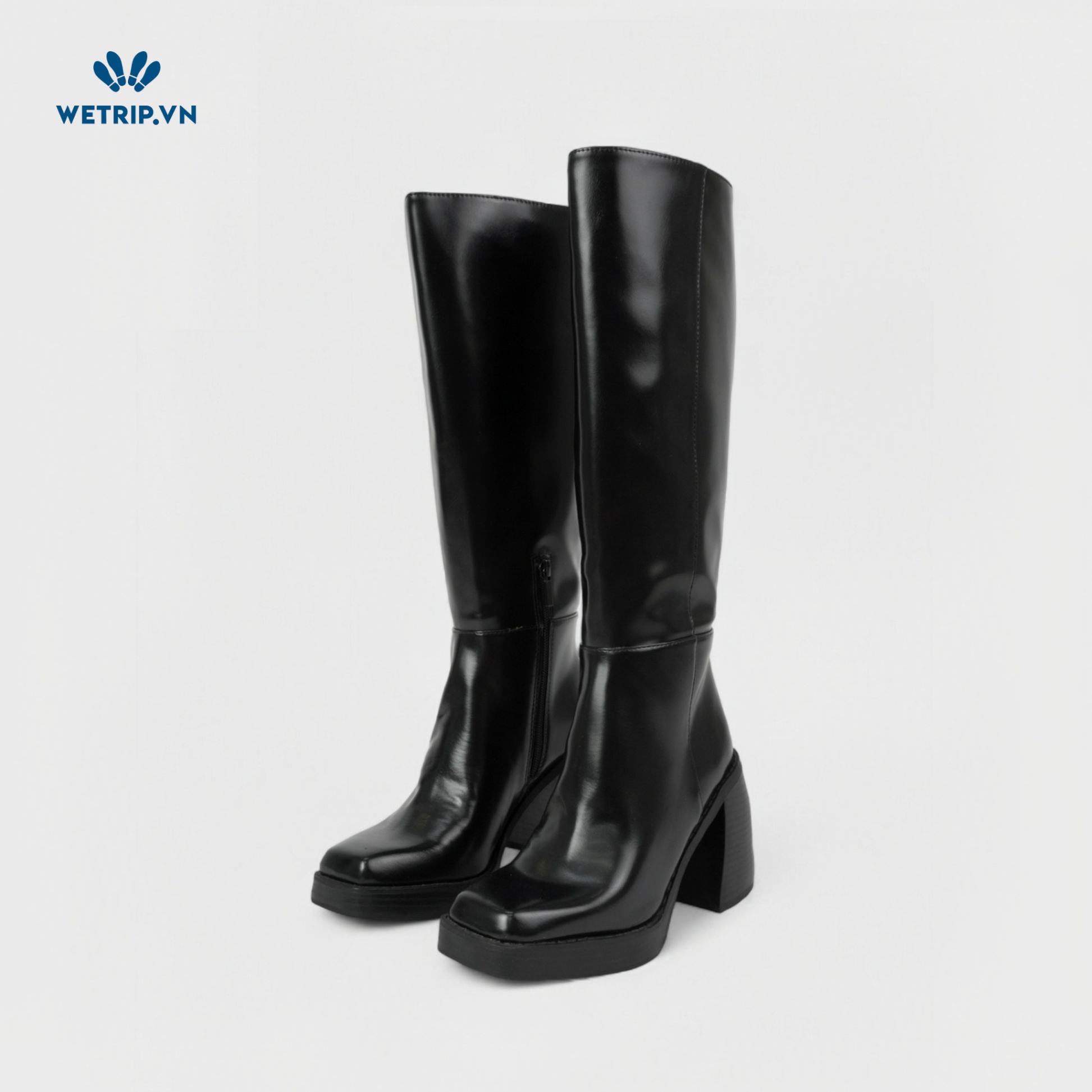 Boots Đầu Gối Cao Gót Stradivariuss (đen) Mã BDG-CG-SDR-001-A