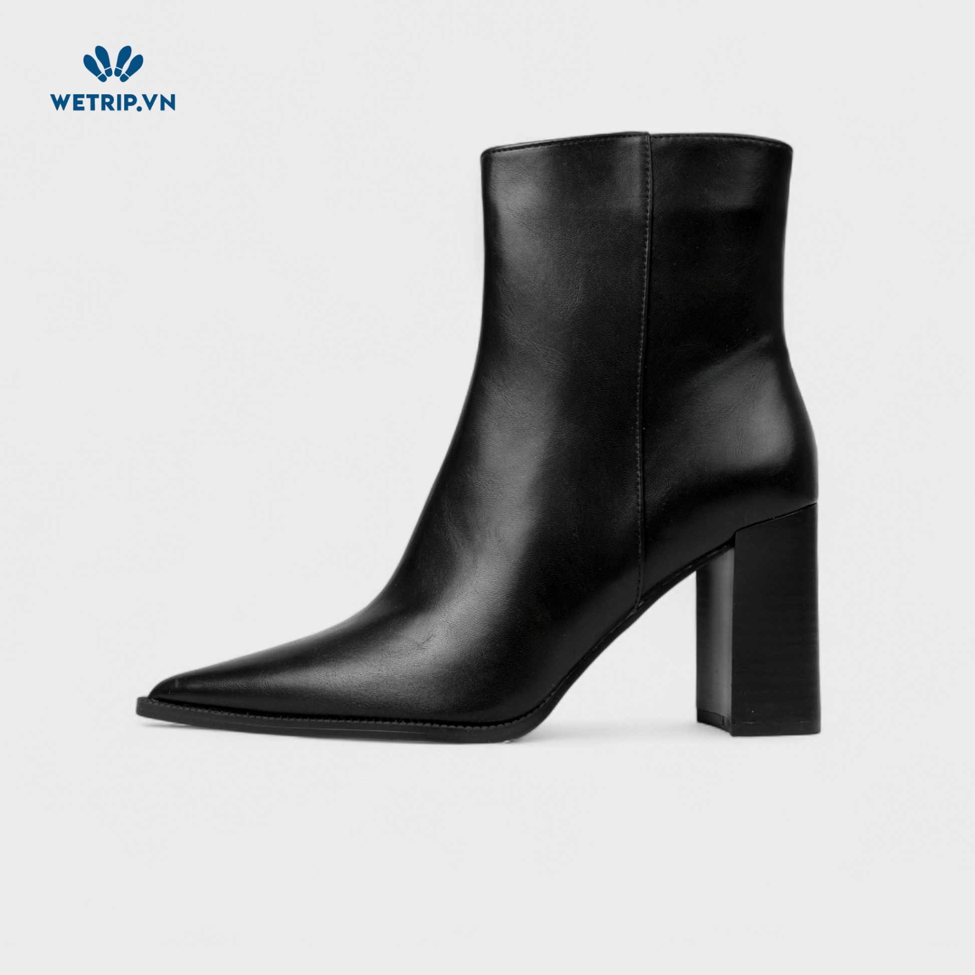 Boots Lửng Cao Gót MANGO (đen) Mã BL-CG-MNG-004-A