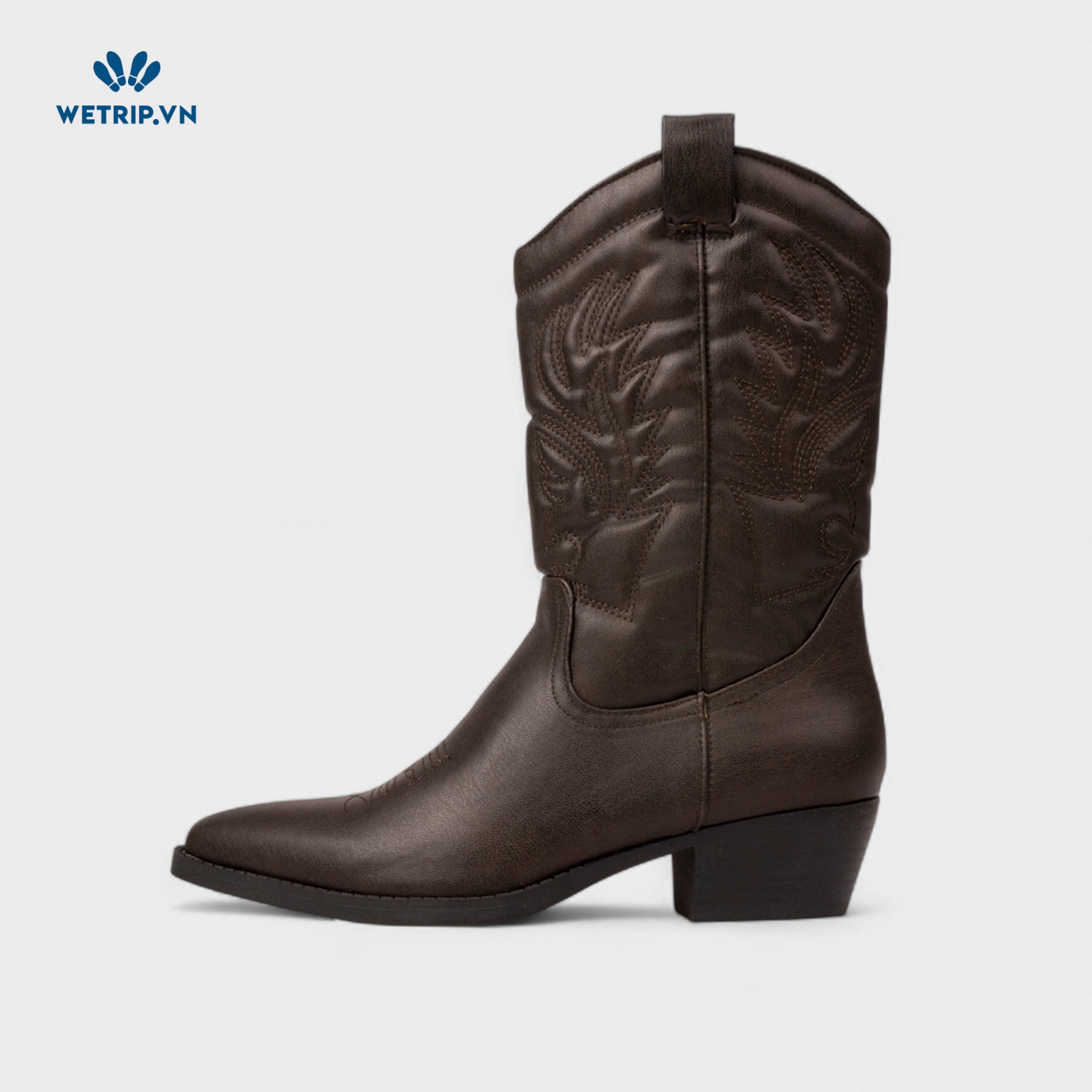 Boots Lửng Cao Gót Lefties (Nâu) Mã BL-CG-LEFT-004-B