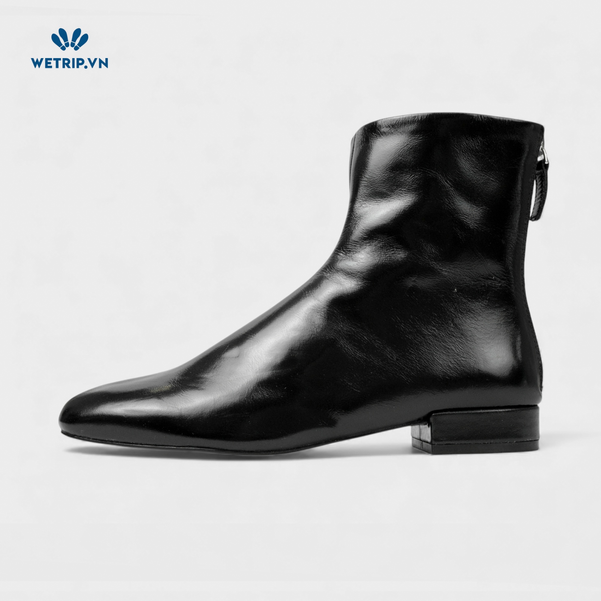 Boots Lửng Đế Bằng MANGO (đen) Mã BL-DB-MNG-003-A