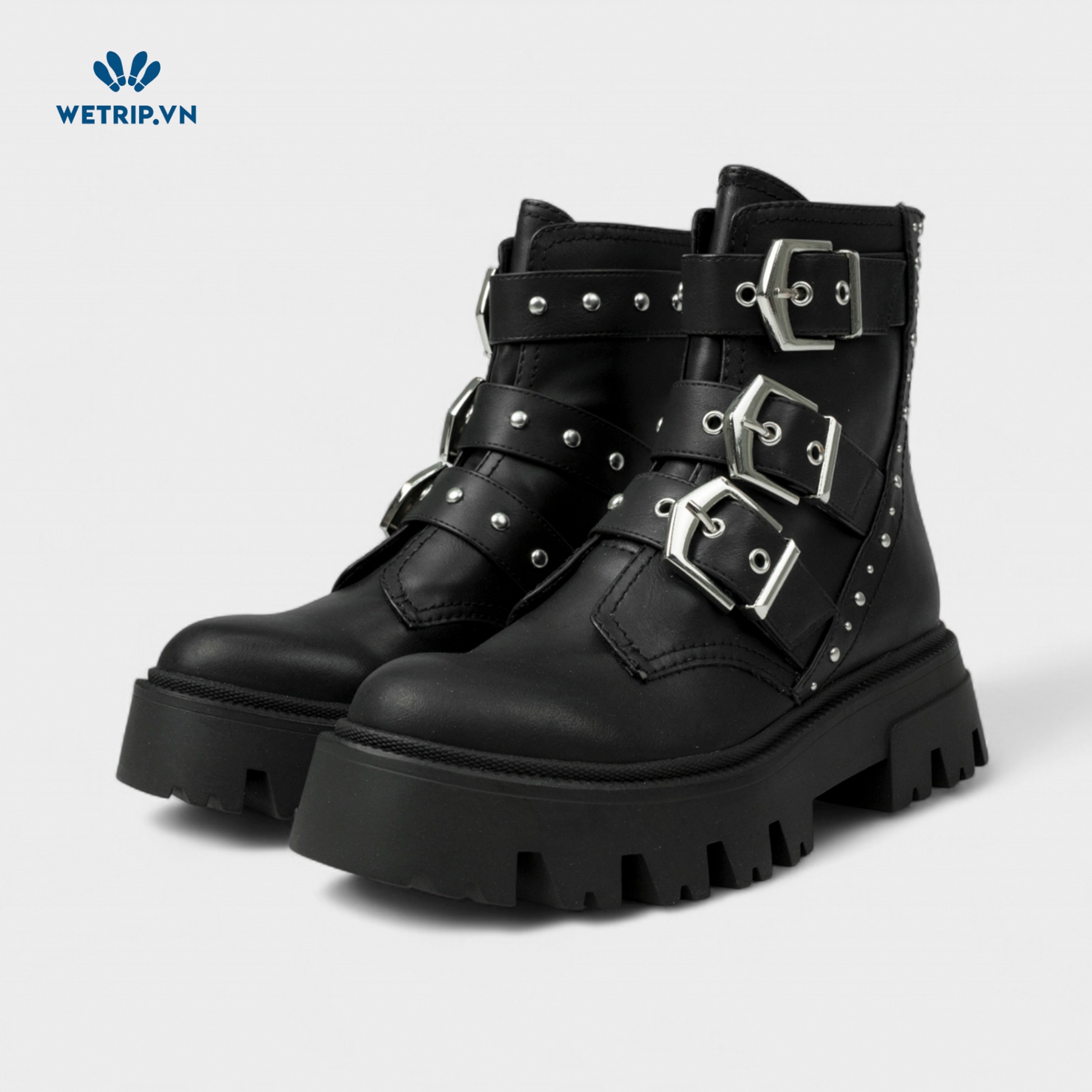 Boots Lửng Đế Bằng Stradivariuss (đen) Mã BL-DB-SDR-001-A