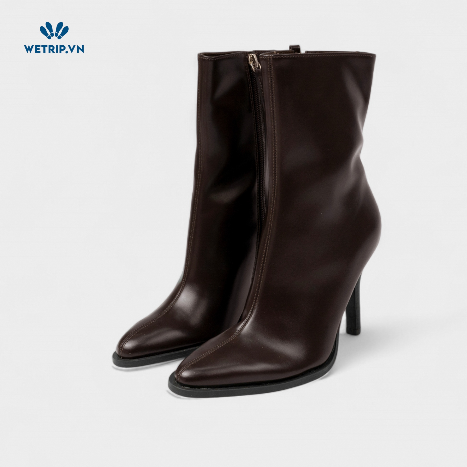 Boots Lửng Cao Gót ZARA (nâu) Mã BL-CG-ZR-010-A