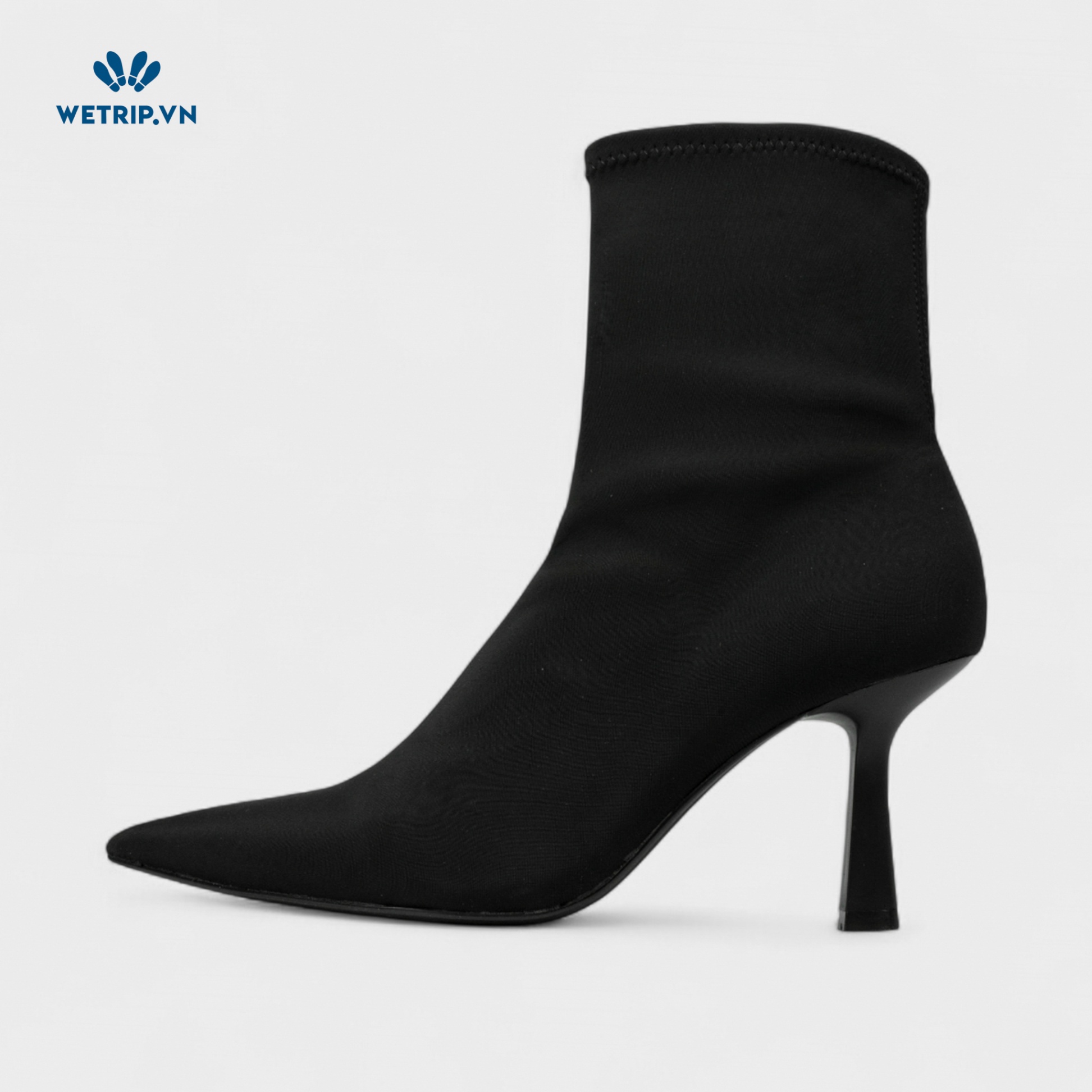 Boots Lửng Cao Gót Pull&Bear (đen) Mã BL-CG-PB-005-B