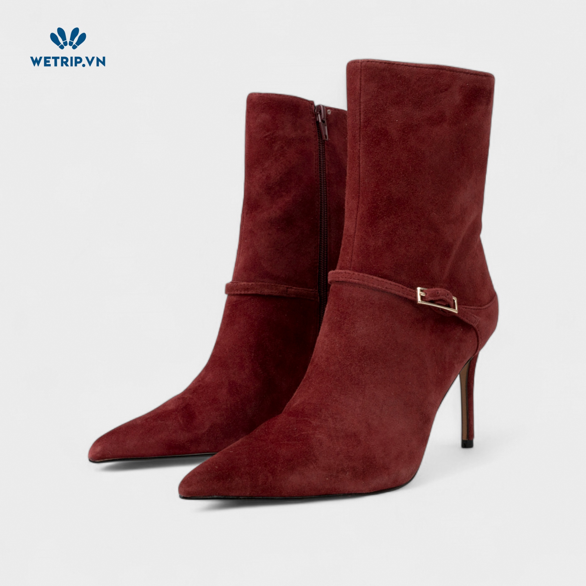 Boots Lửng Cao Gót ALDO (đỏ) Mã BL-CG-ALDO-012-A