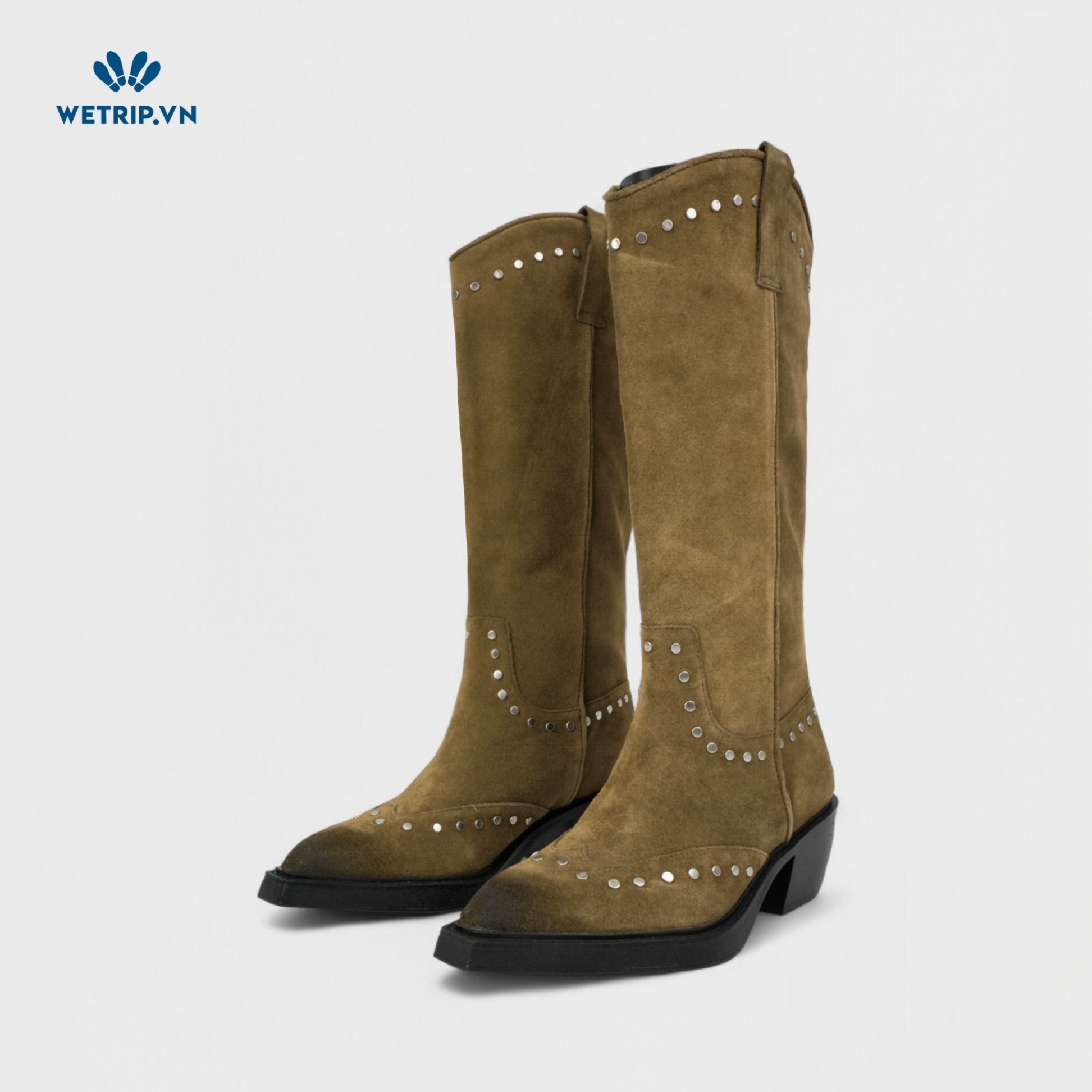 Boots Đầu Gối Cao Gót Pull&Bear (nâu) Mã BDG-CG-PB-001-A