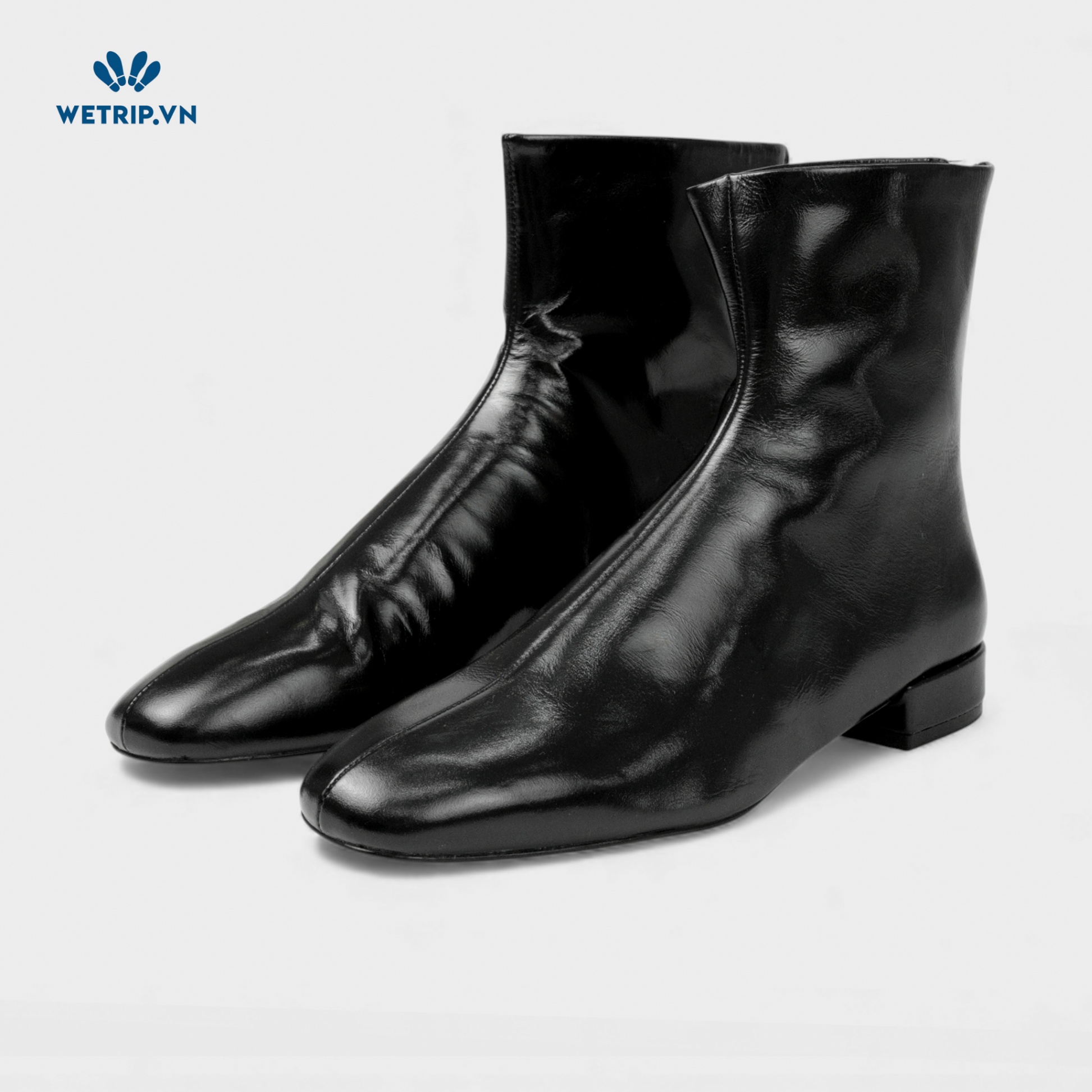 Boots Lửng Đế Bằng MANGO (đen) Mã BL-DB-MNG-003-A