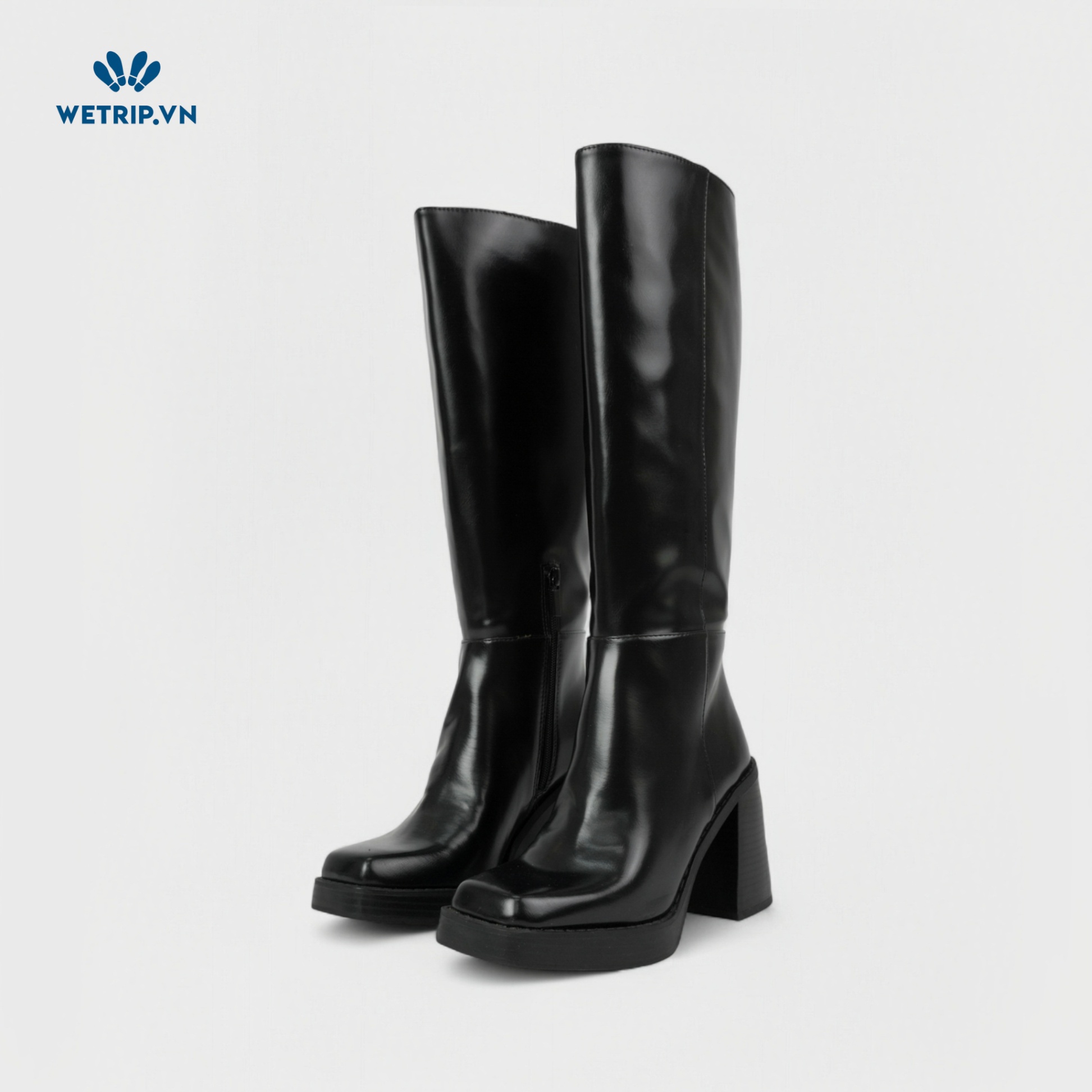 Boots Đầu Gối Cao Gót Stradivariuss (đen) Mã BDG-CG-SDR-001-A