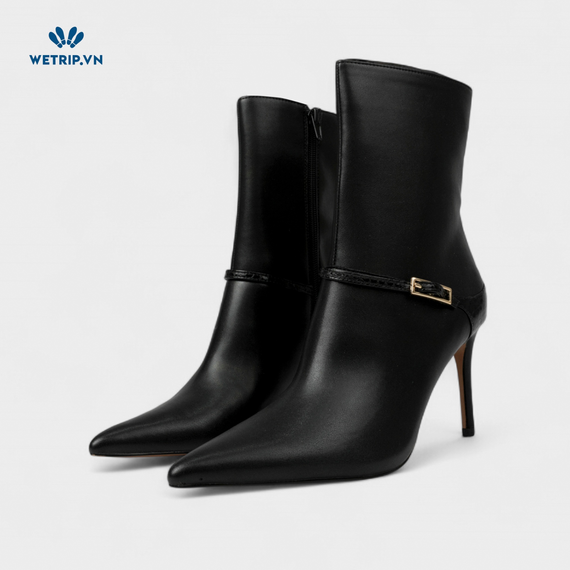 Boots Lửng Cao Gót ALDO (đen) Mã BL-CG-ALDO-012-B