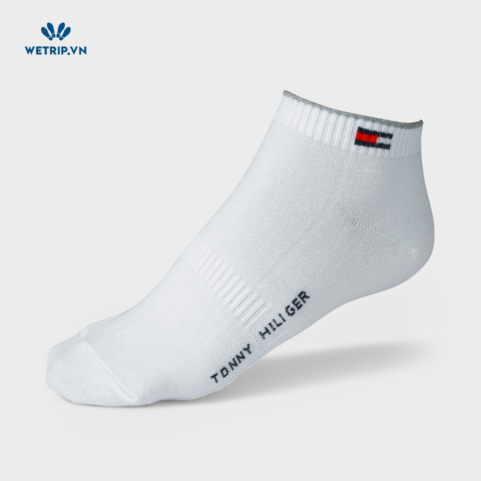 Tất Tommy Thấp Cổ (Trắng) Mã TAT-TM-002-B
