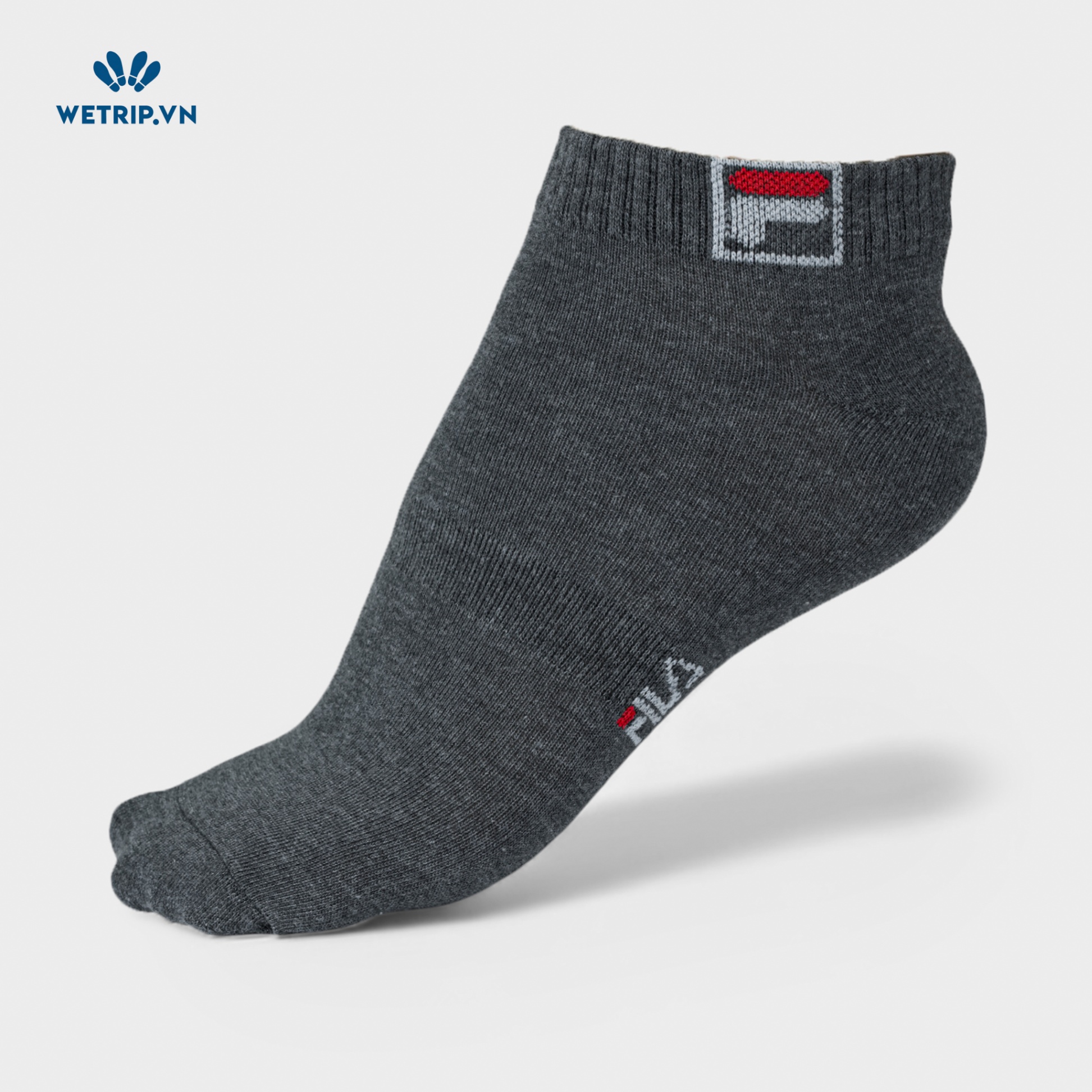 Tất Fila Thấp Cổ (Xám Đậm) Mã TAT-FILA-001-D