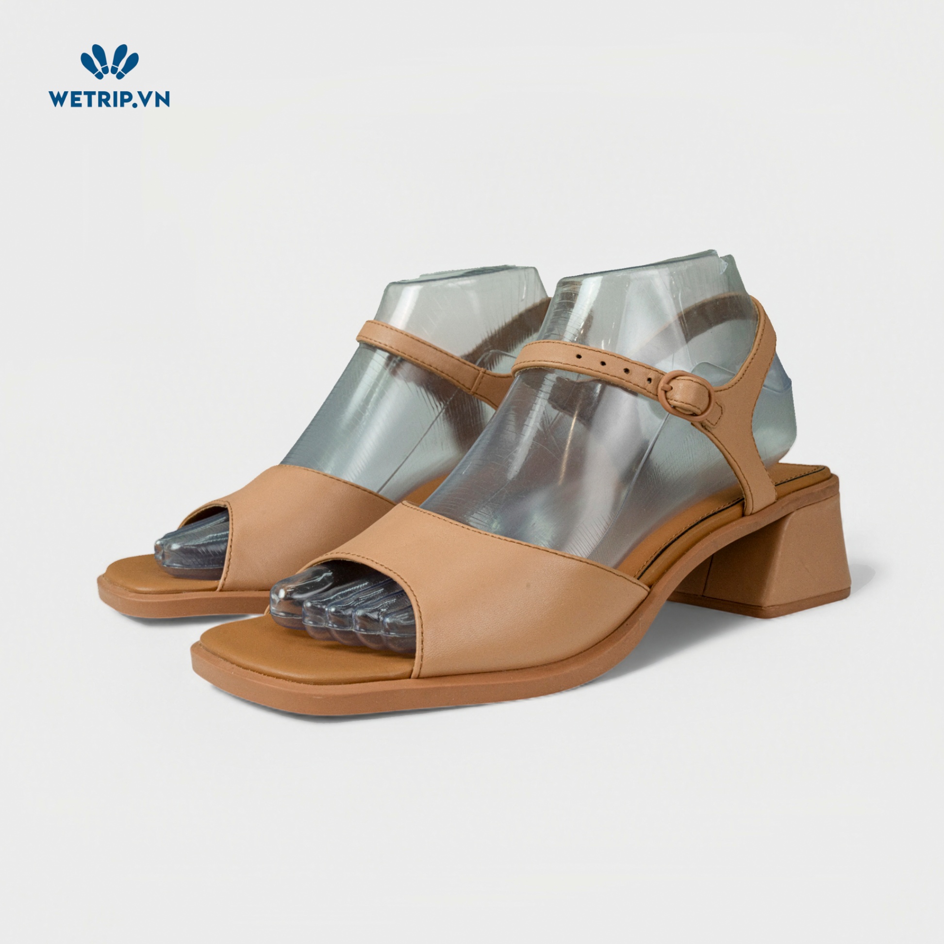 Sandal Cao Gót Camper (Da - Nâu) Mã SDCG-CP-047-C