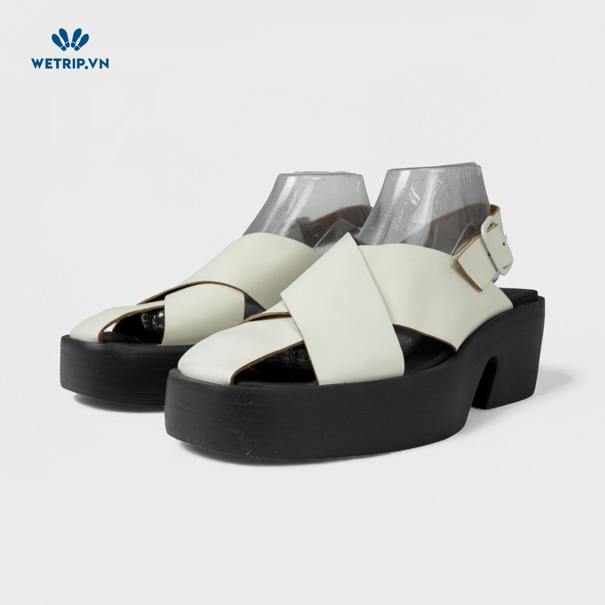 Sandal Cao Gót Camper (Da - Vàng Nhạt) Mã SDCG-CP-050-C