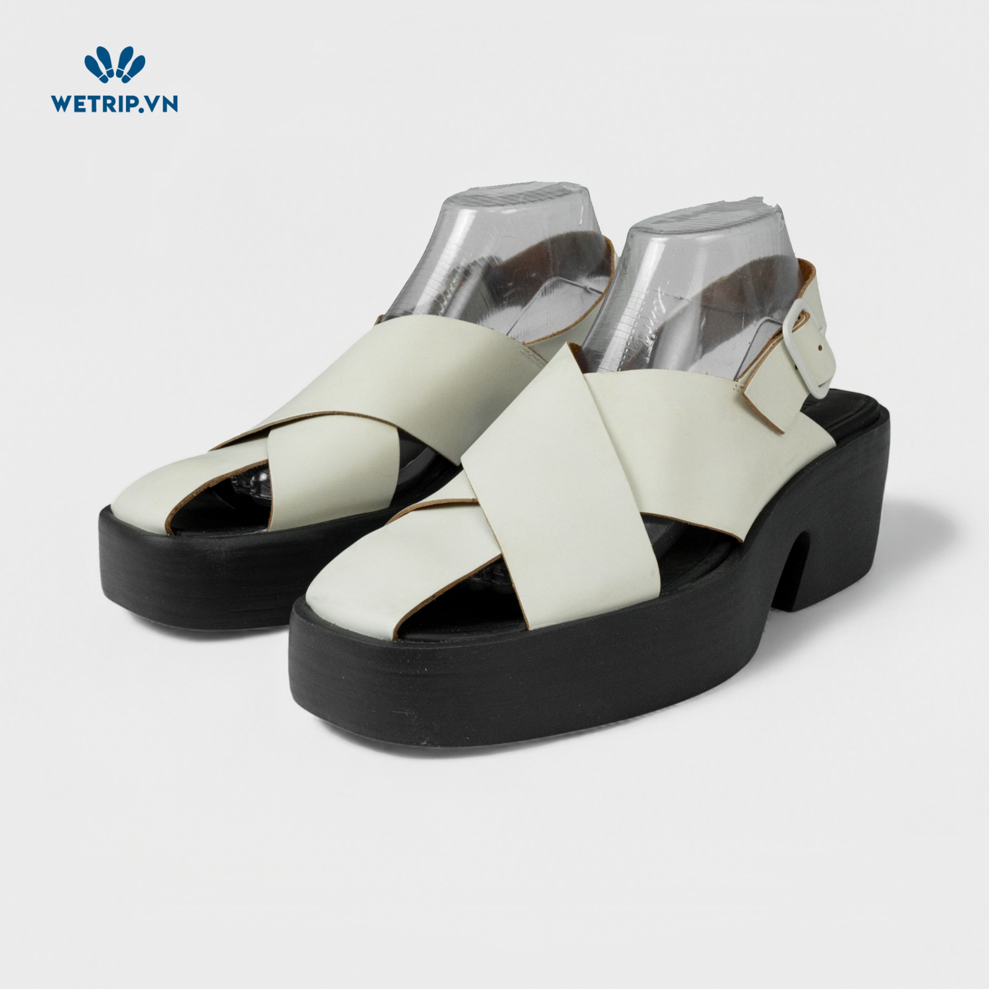 Sandal Cao Gót Camper (Da - Vàng Nhạt) Mã SDCG-CP-050-C