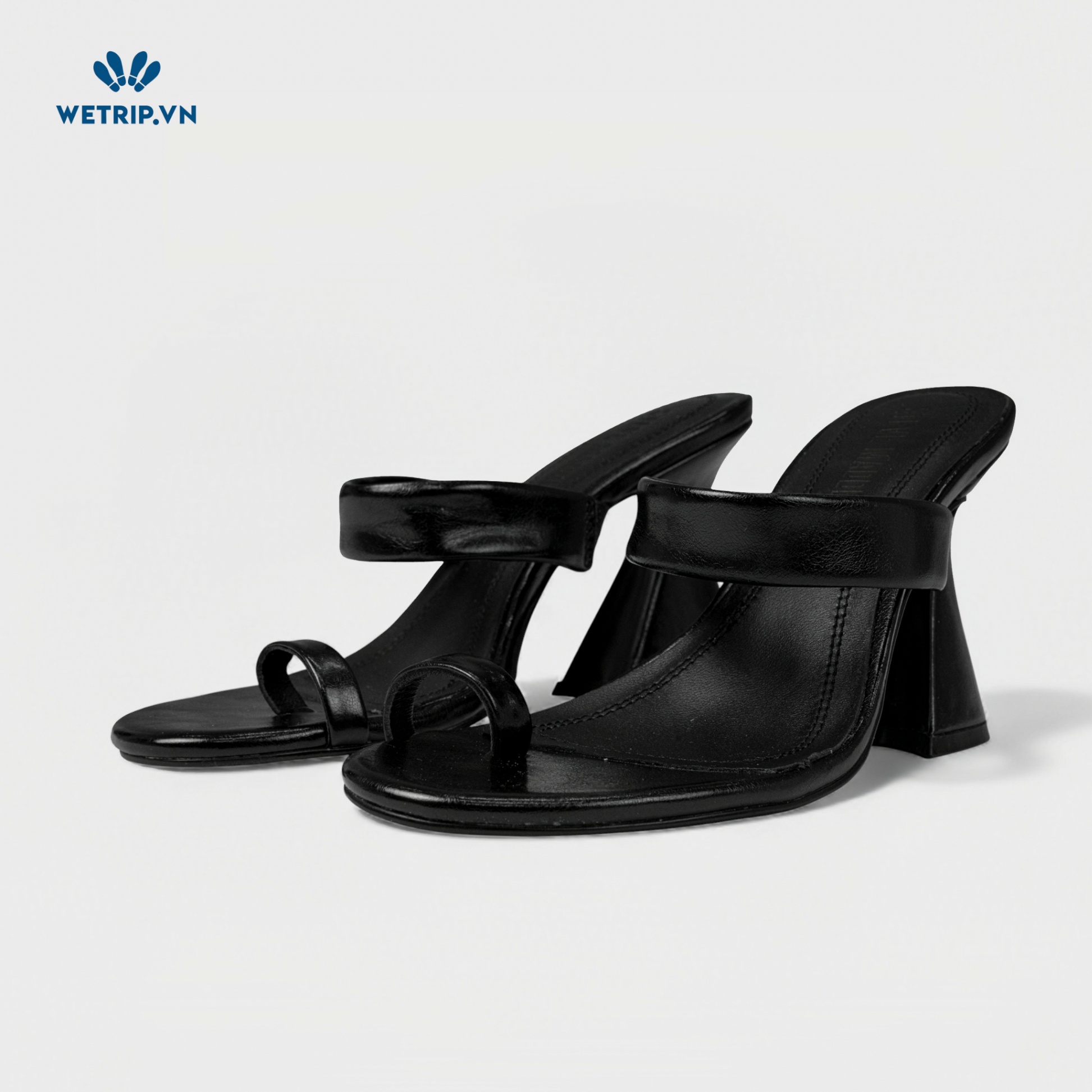 Sandal Cao Gót Steve Madden (Da - Đen) Mã SDCG-SMD-001-A